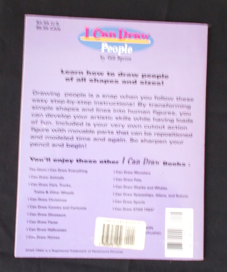 “I Can Draw People” by Gill Speirs Easy To Follow Step-by-Step Instructions