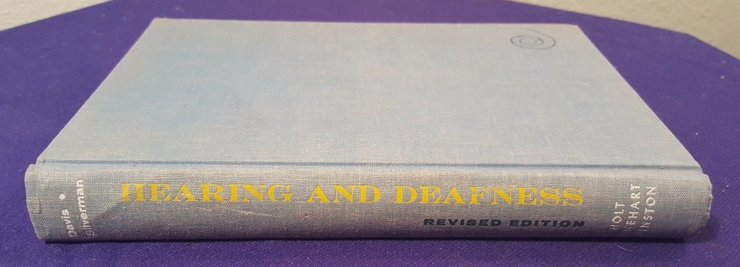 1960 HEARING & DEAFNESS Hardcover Book Textbook