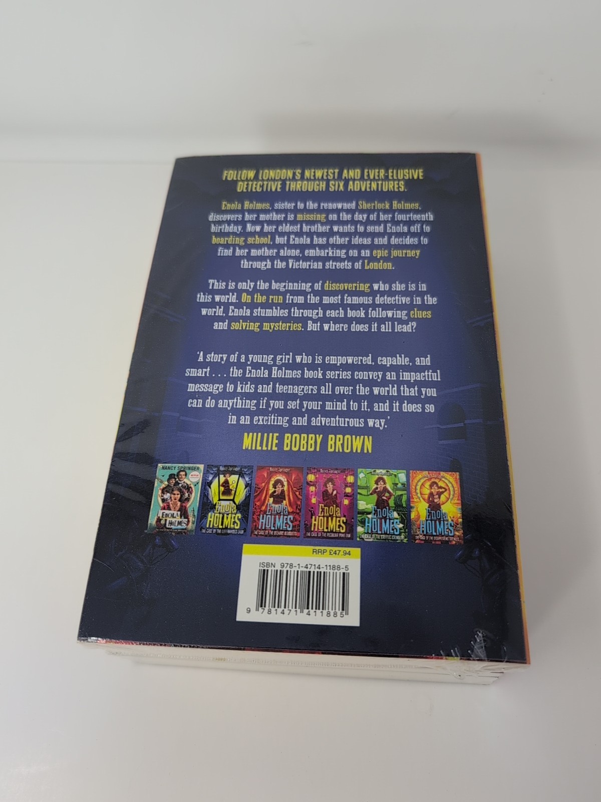 Enola Holmes Mystery Series 6 Books Collection Boxset Nancy Springer NEW Paprbck