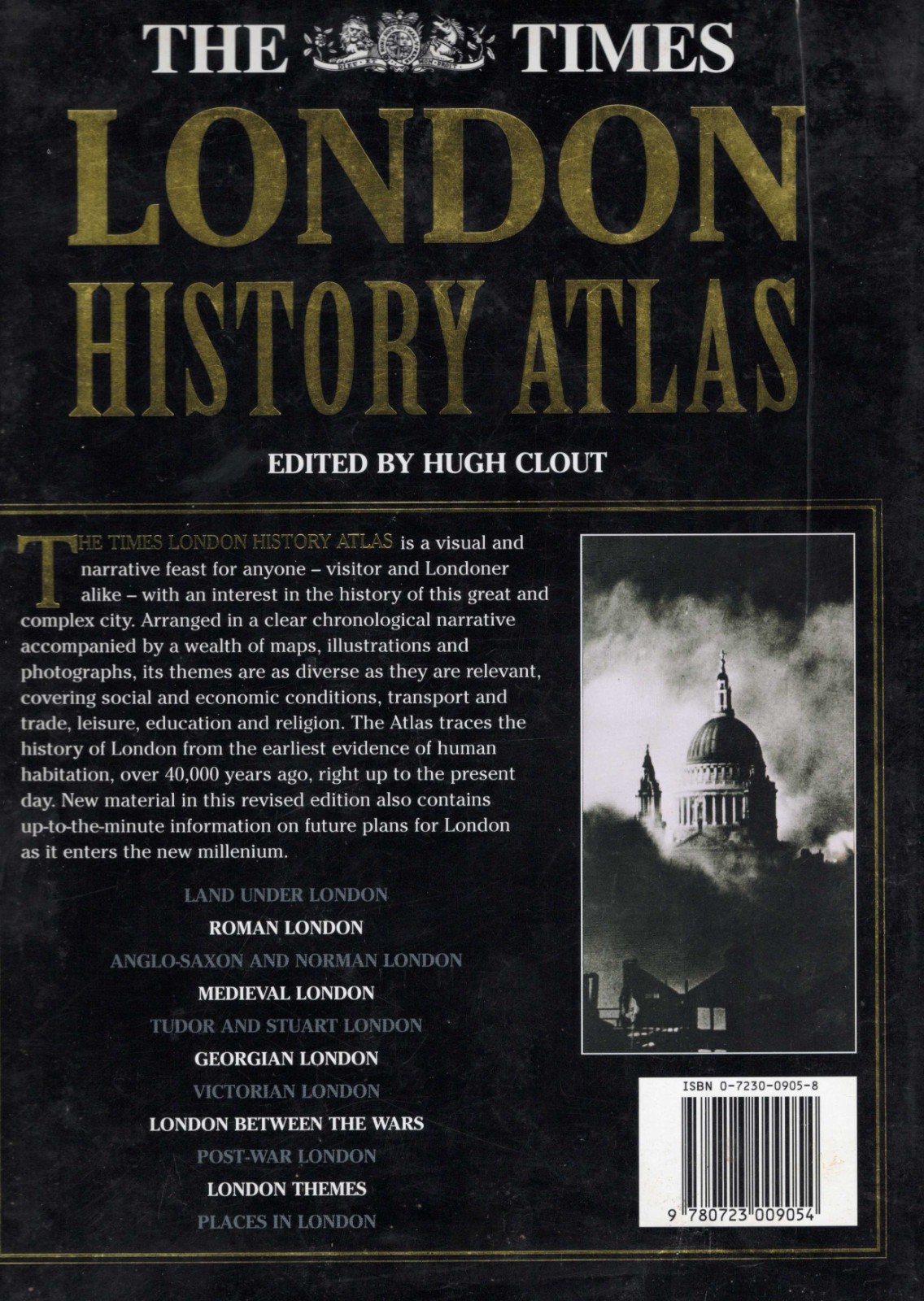 LONDON HISTORY ATLAS, ILLUSTRATED SURVEY, HARDCOVER, DJ, 1997