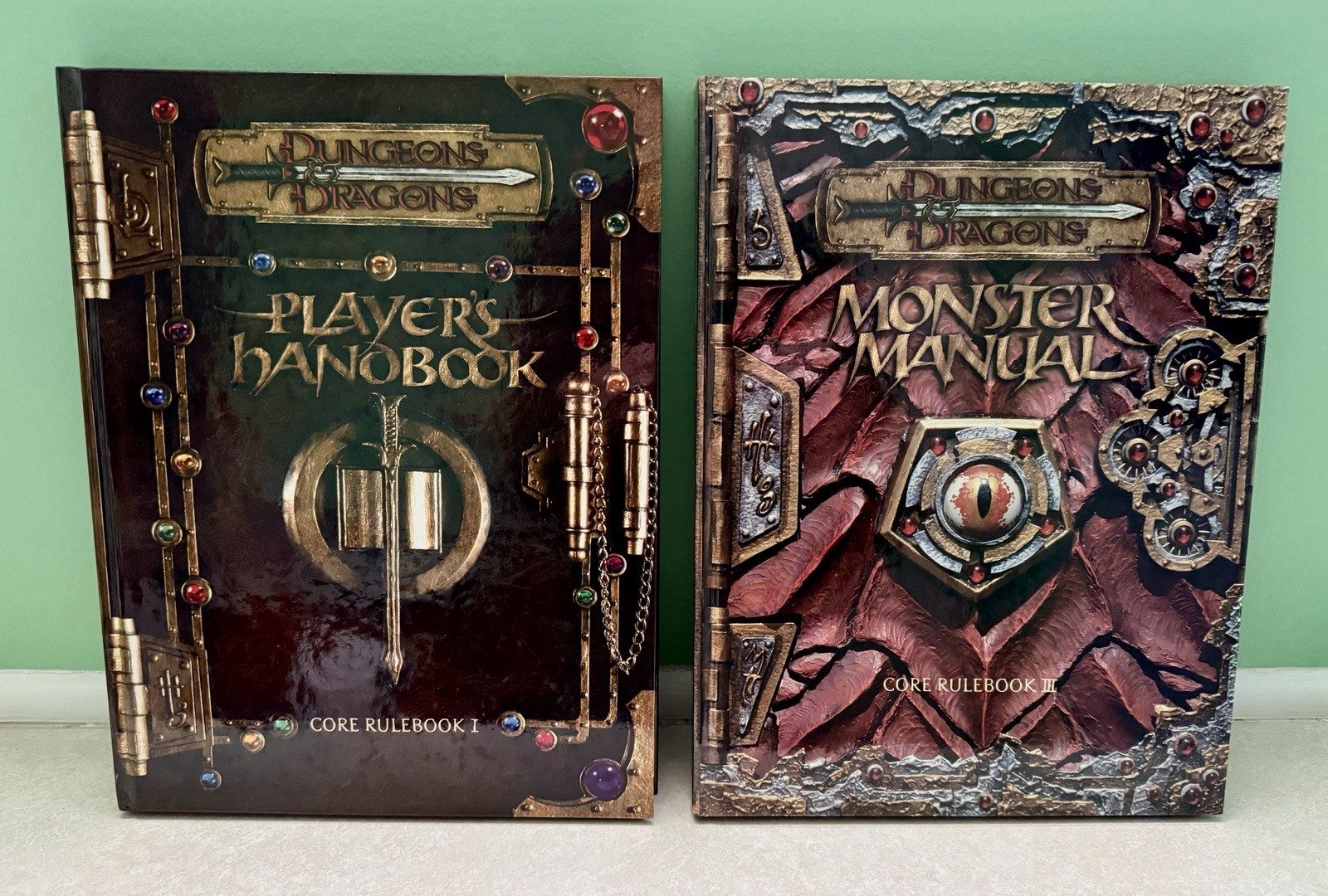 Dungeons & Dragons 3rd Edition Players Handbook & Monster Manual VG Condition!!