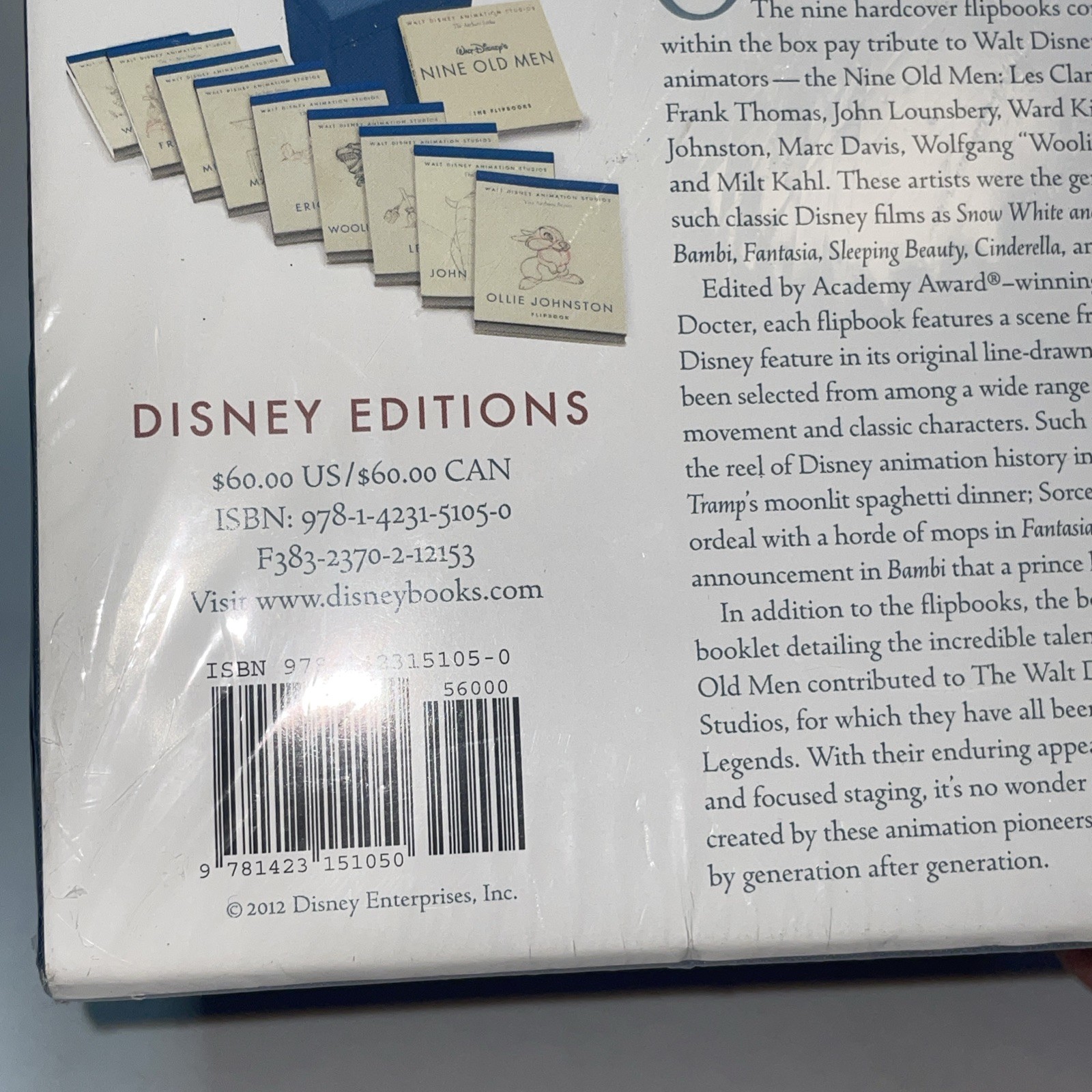 Walt Disney’s Nine Old Men Flipbooks Box Set Disney Editions Animation Archive