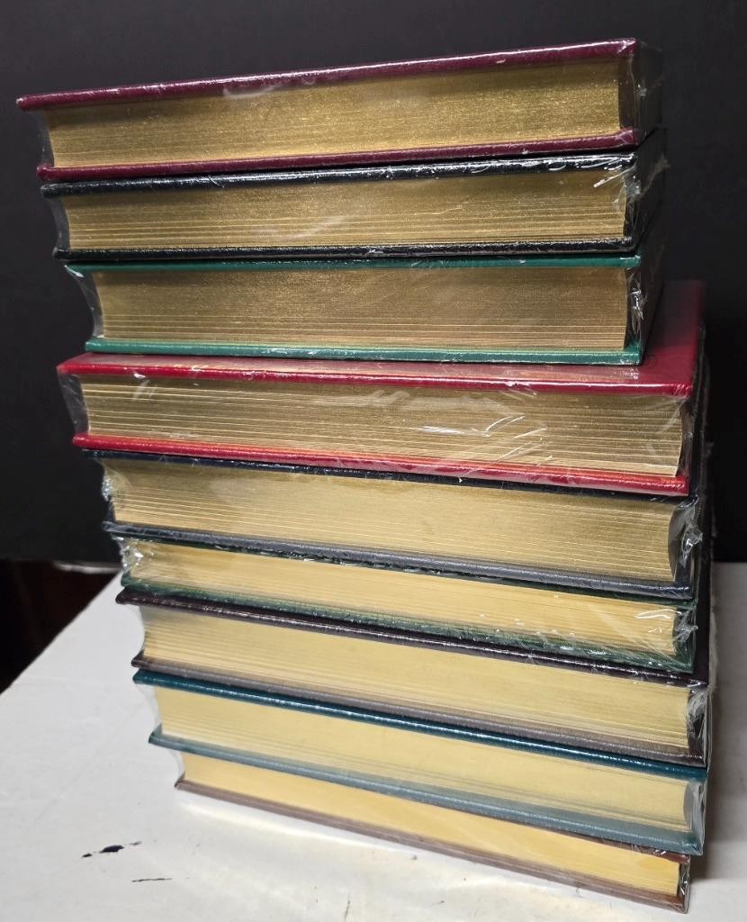 LOT OF 9 FIRST 1ST EDITION SIGNED EASTON PRESS BOOKS TOMORROW AND NEW SEALED