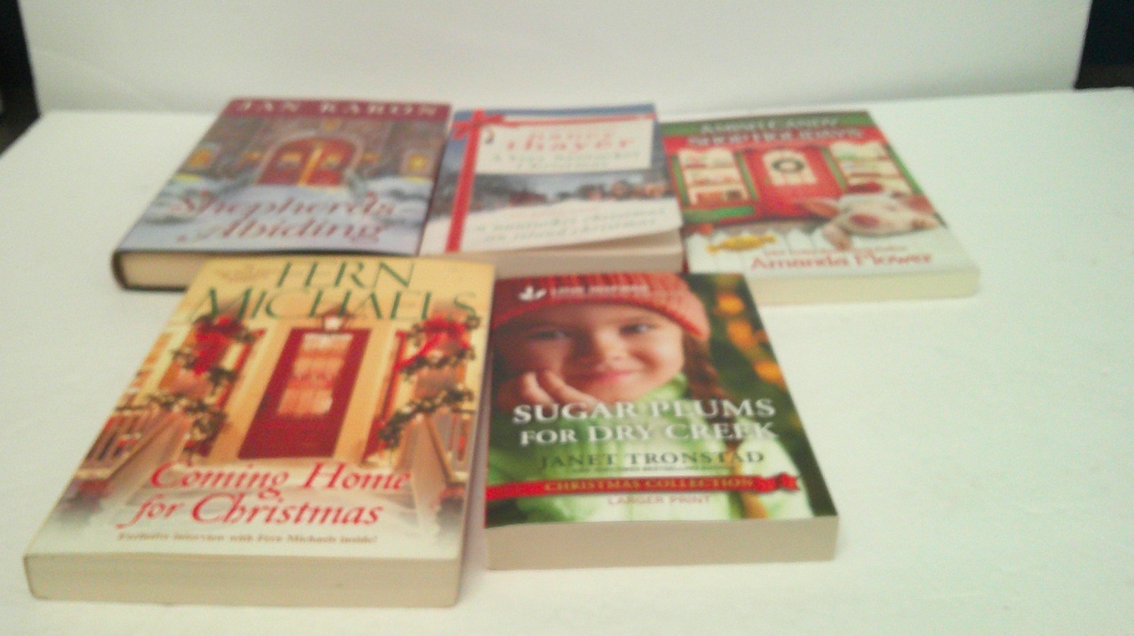 LOt of 5 Christmas Roamance Novels Paperback and Hardcover Mixed