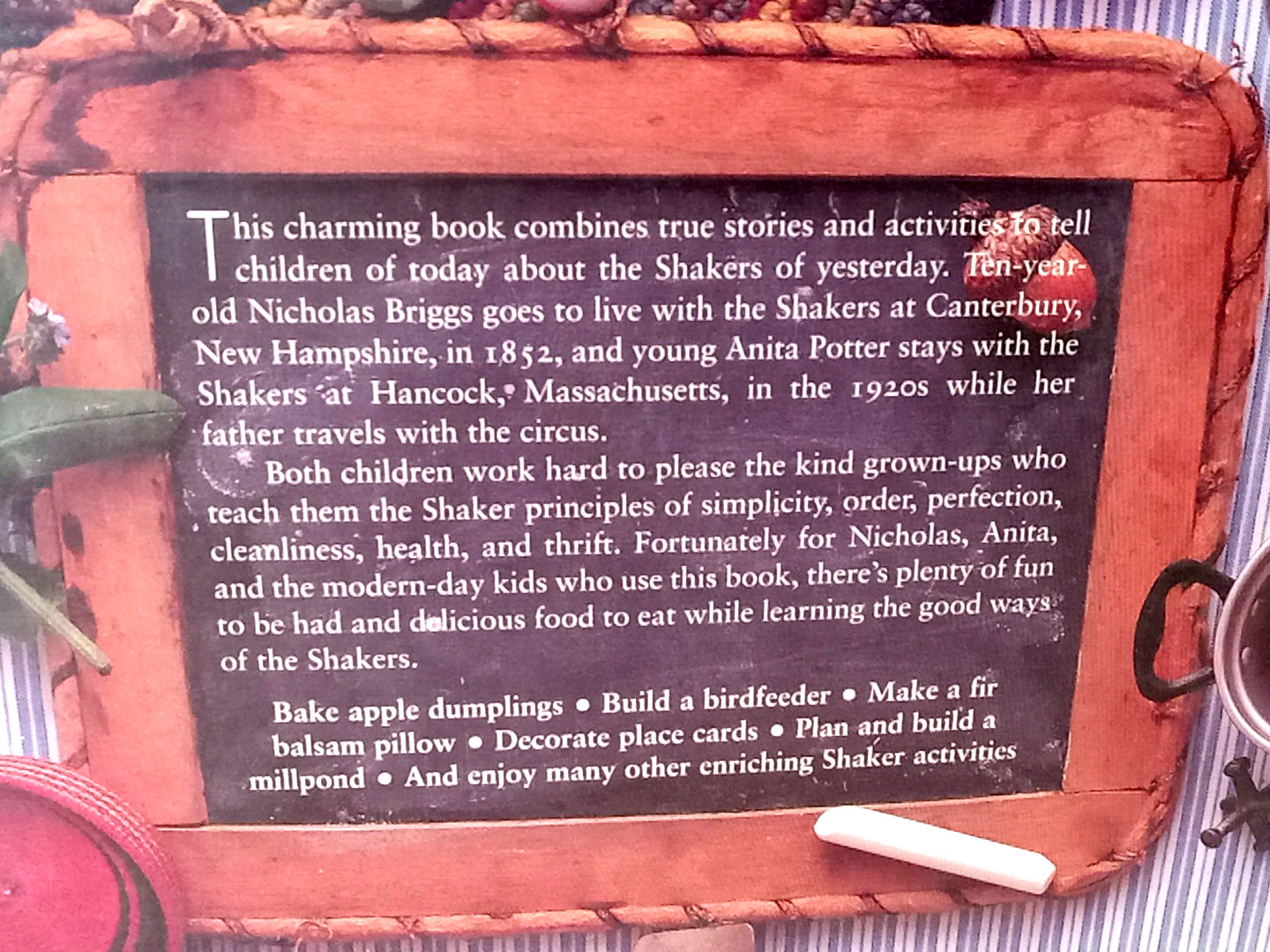 Shaker Children: True Stories and Crafts By Kathleen Thorne-Thomsen 1996 1st PB