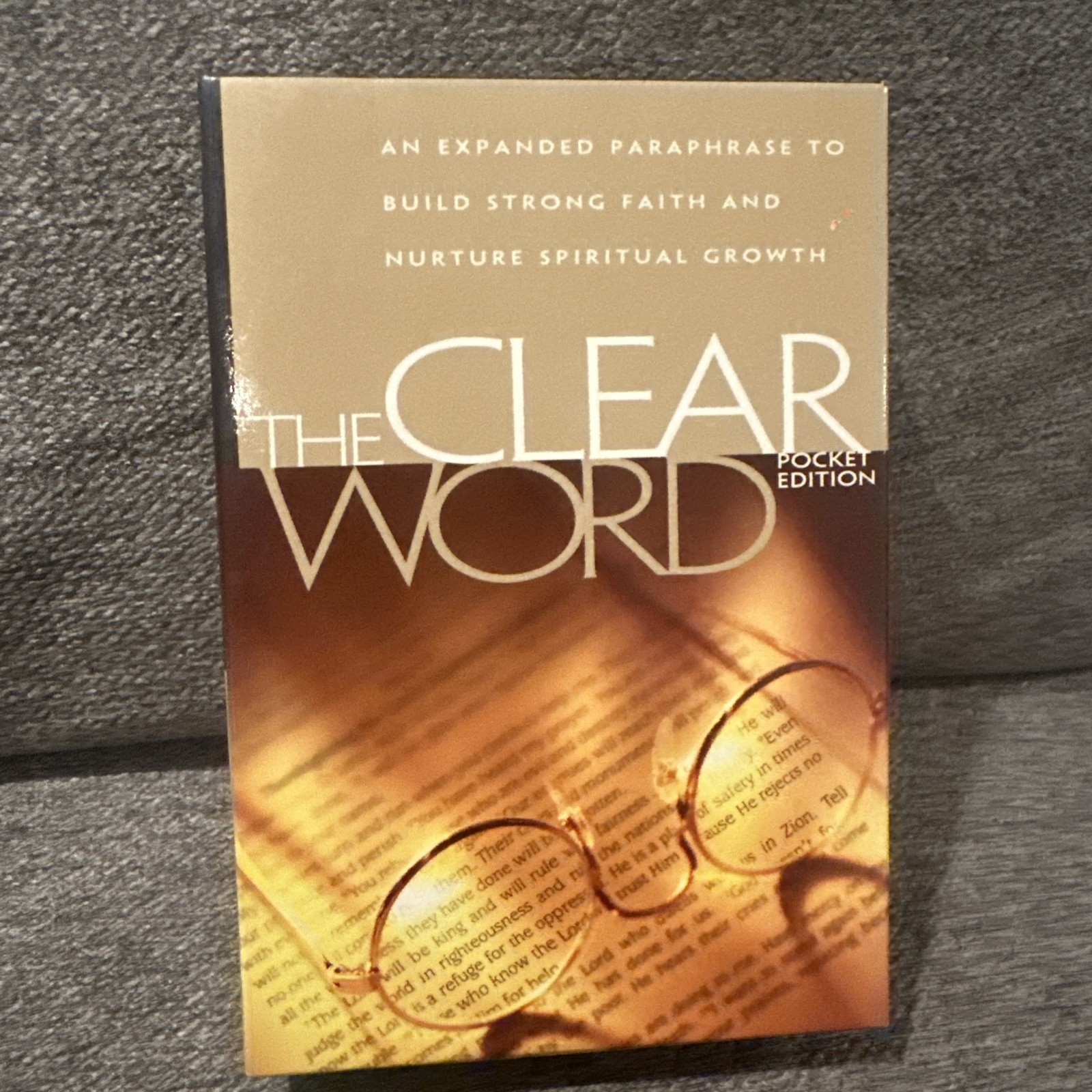 The Clear Word Pocket Edition Black Bonded Leather By Jack Blanco