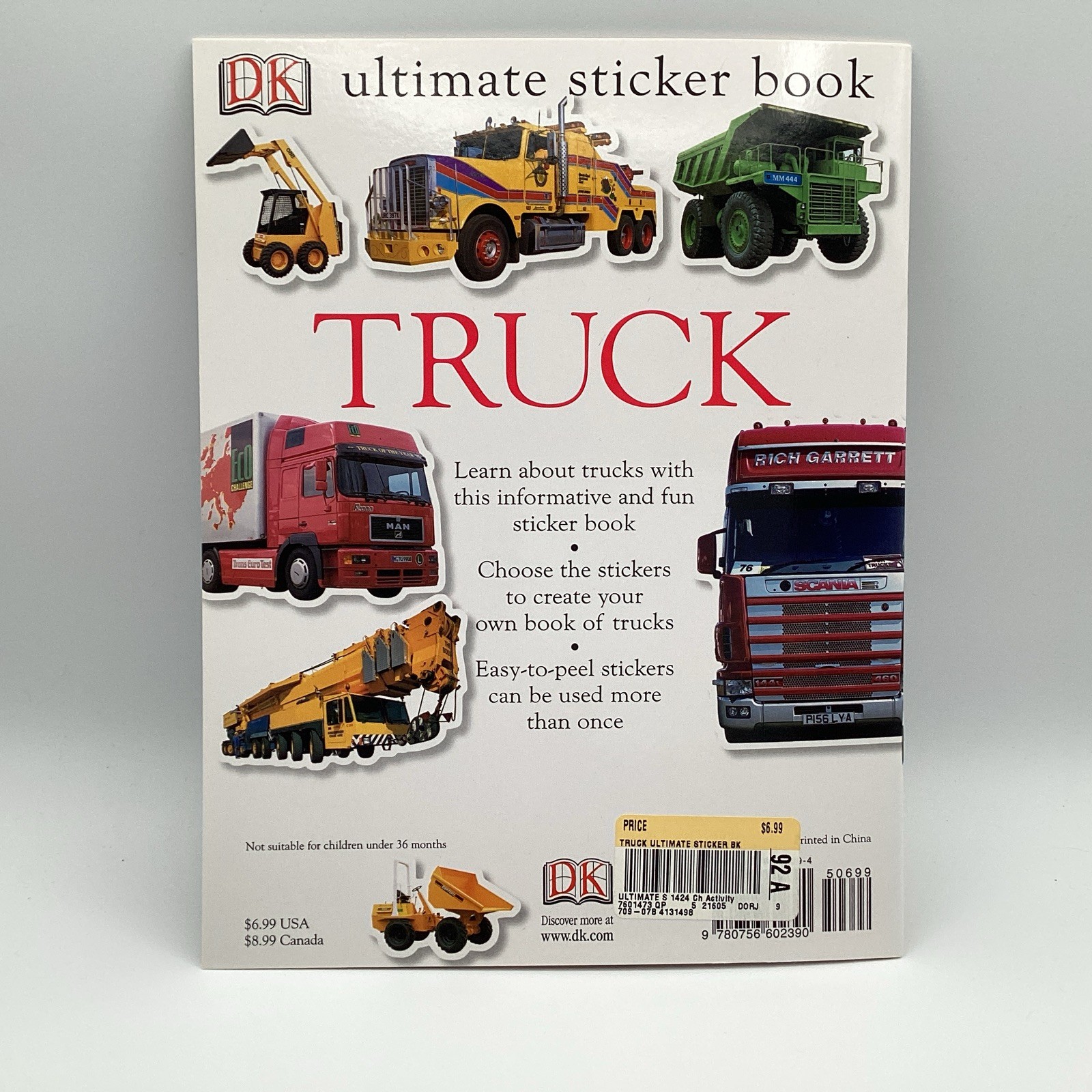 Ultimate Sticker Book, Truck: Over 60 Reusable Full-Color Stickers by DK (2004)