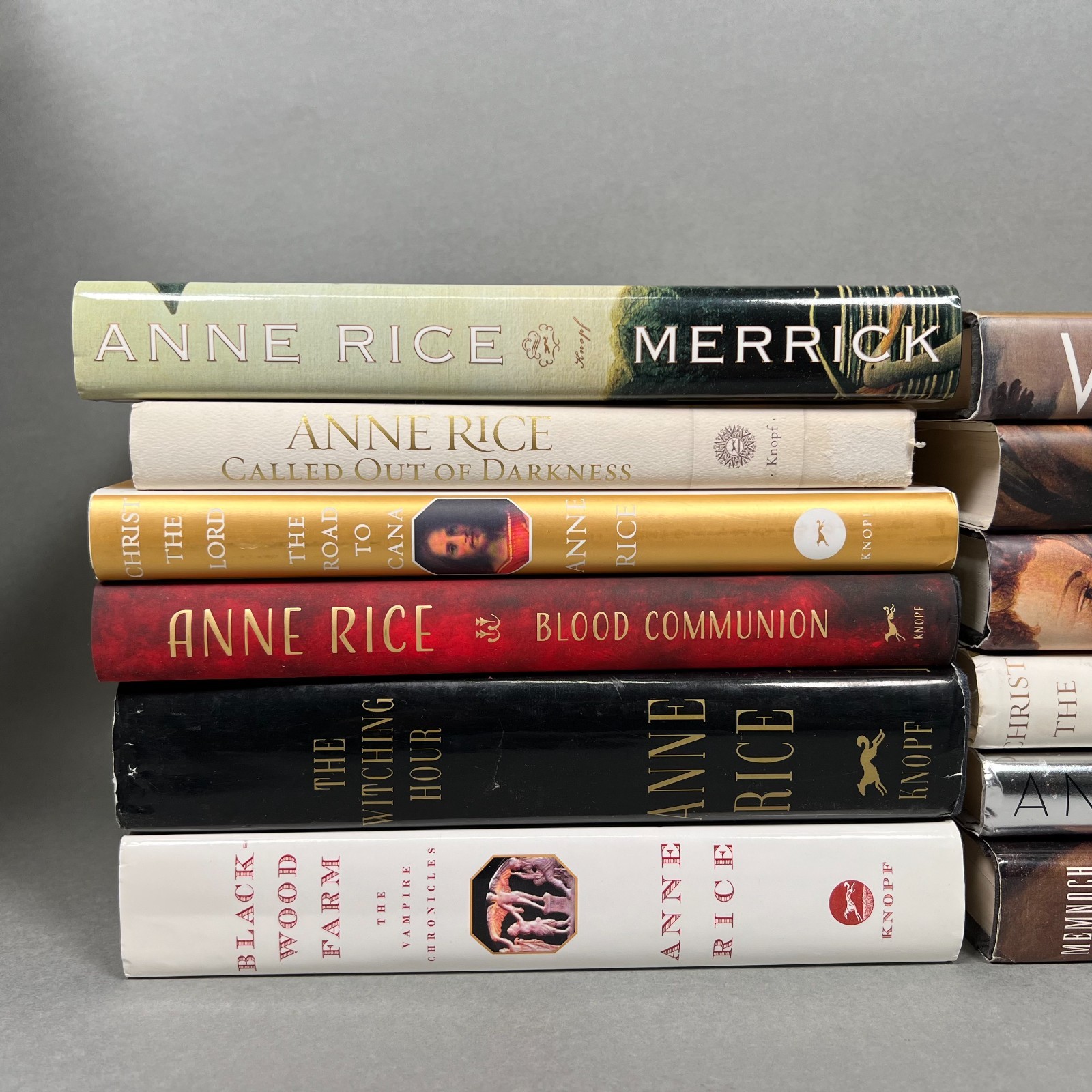 Anne Rice HCDJ Lot 12 Books Vampire Chronicles Christ Angel Spiritual Violin VGC