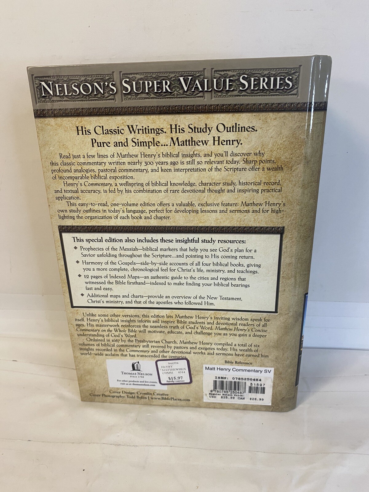 Nelson’s Super Value Series : Matthew Henry’s Concise Commentary on the Whole…