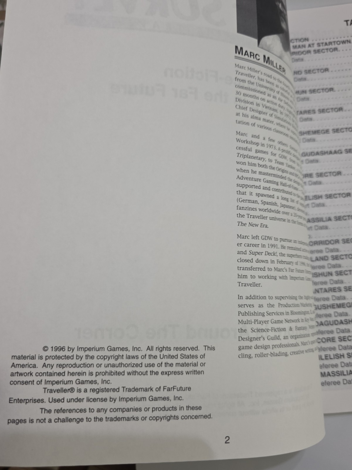 T4 Marc Miller’s Traveller RPG First Survey Imperium Games (N7)