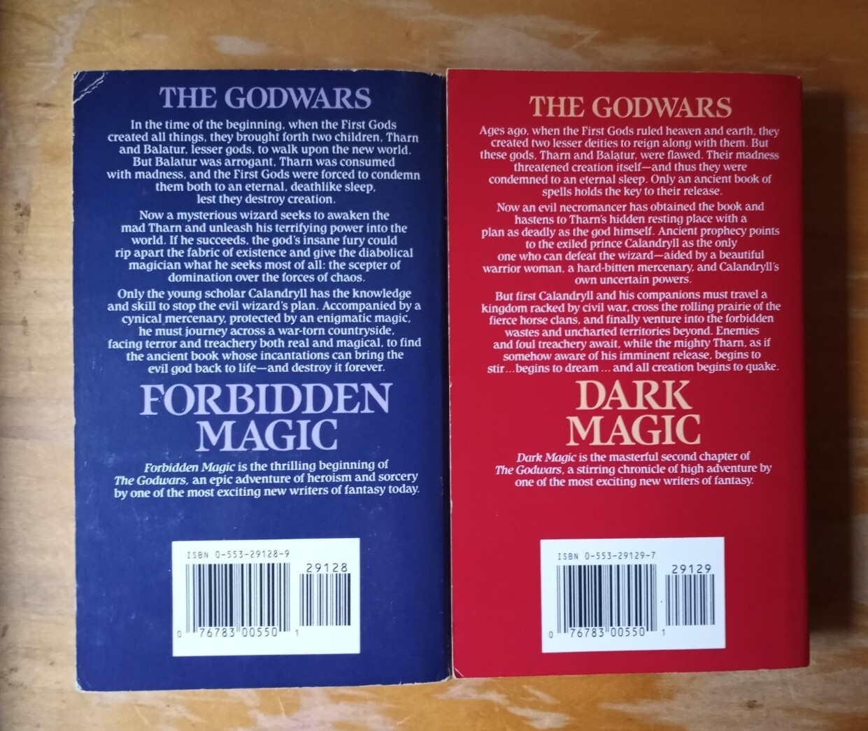 THE GODWARS 1 & 2 By Angus Wells Dark Magic & Forbidden Magic