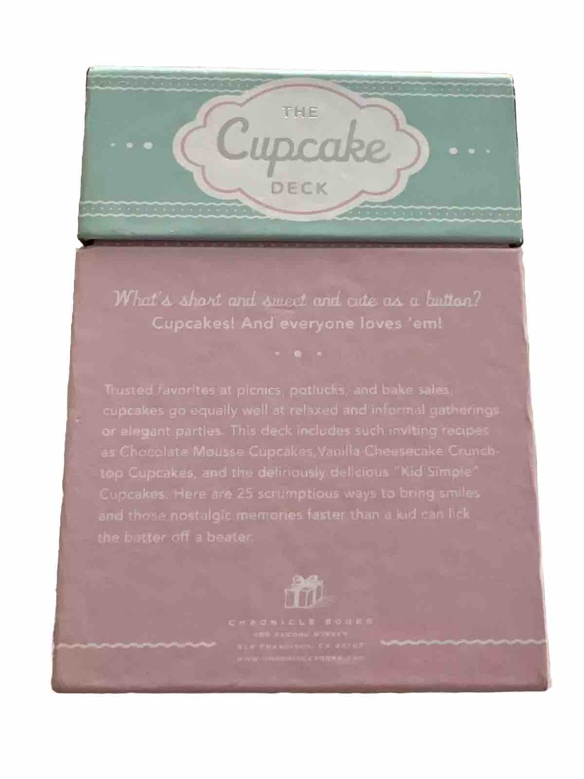 The Cupcake Deck by Elinor Klivans 25 Cupcake Recipe Cards W/Photos & Hard Case