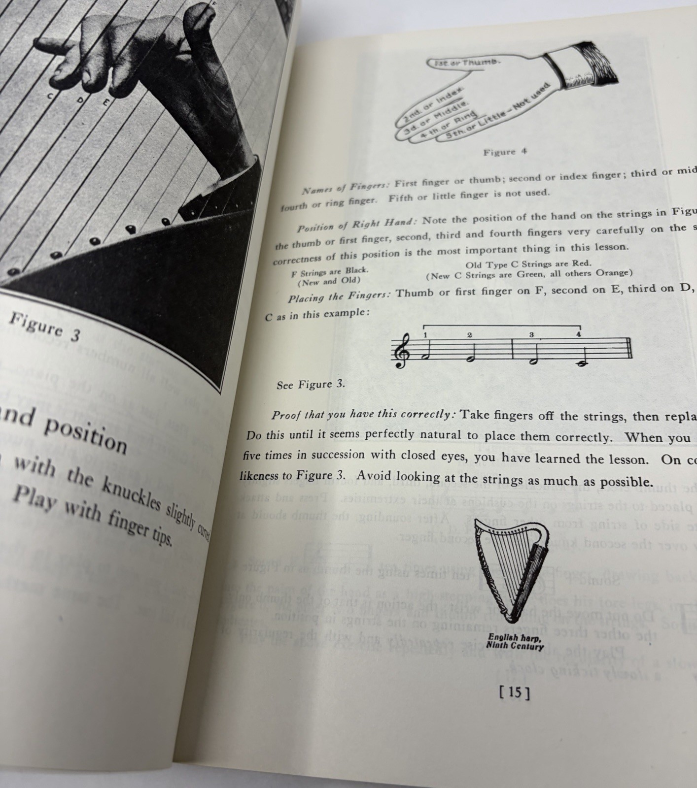 How To Play The Harp by Melville Clark Paperback Book Vintage