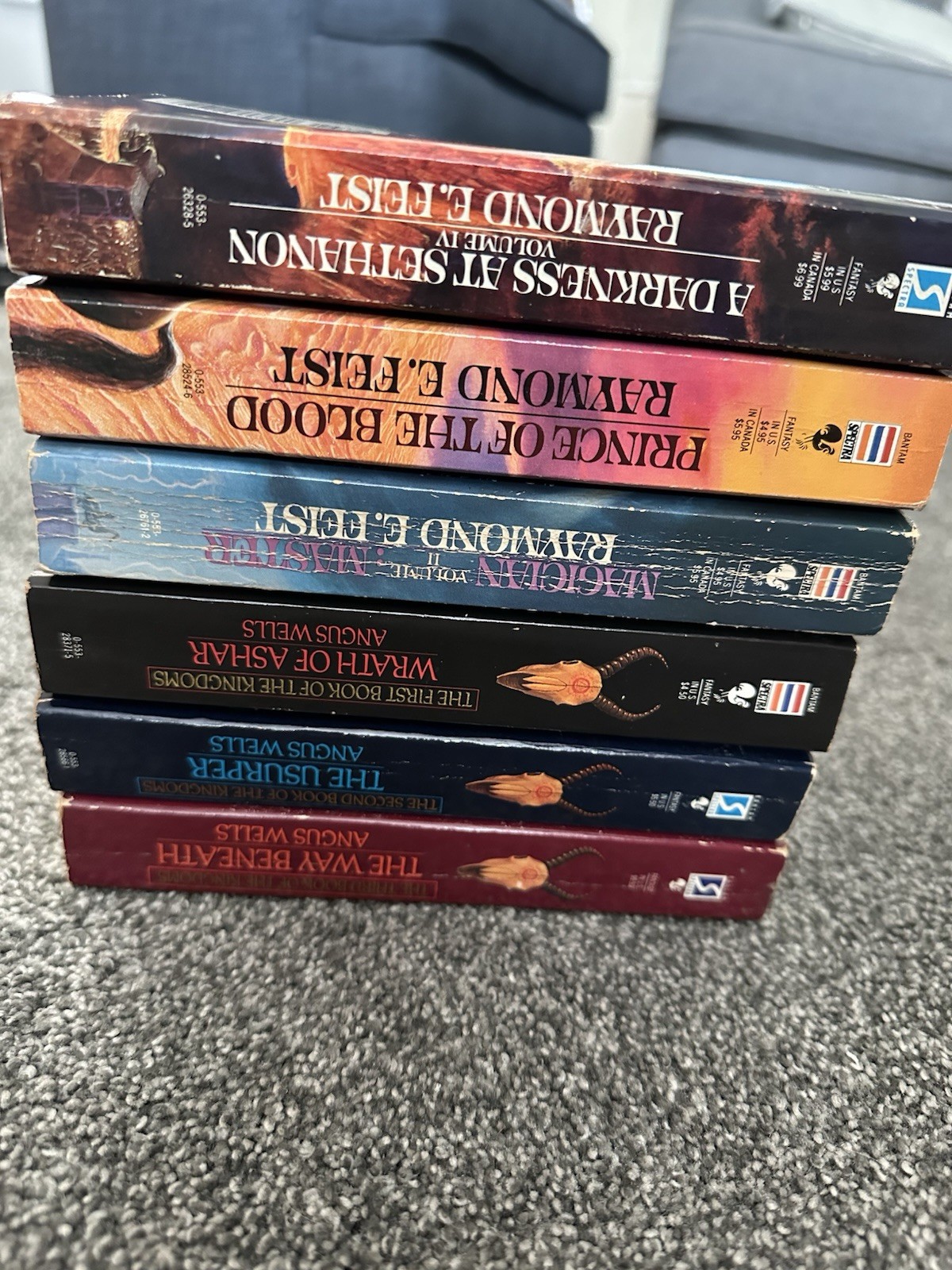 Angus Wells The Complete Kingdoms Trilogy & 3 Riftwar Saga Feist Fantasy Lot PB