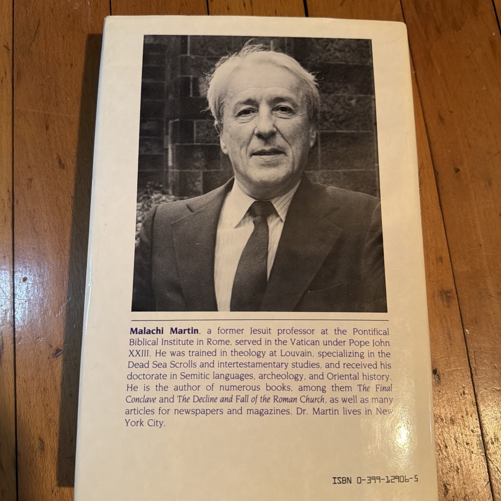 Malachi Martin Rich Church Poor Church 1984 First Edition HC DJ Catholic