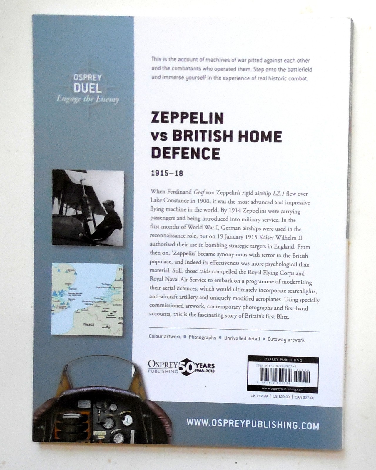 Osprey Duel Series “Zeppelin vs. British Home Defence 1915-18” Book No. 85