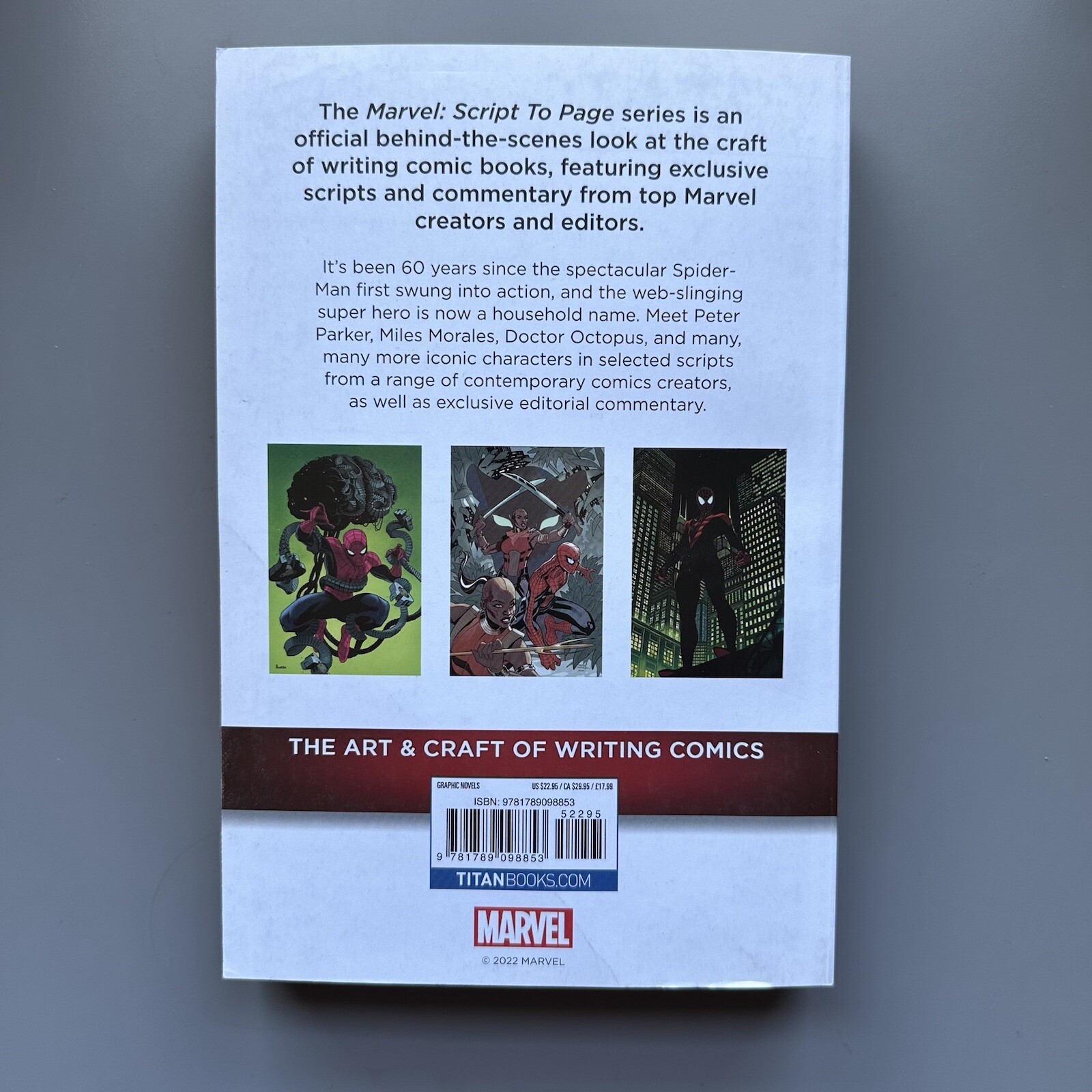 Spider-Man Script to Page The Art & Craft of Writing Comics Titan Books Slott