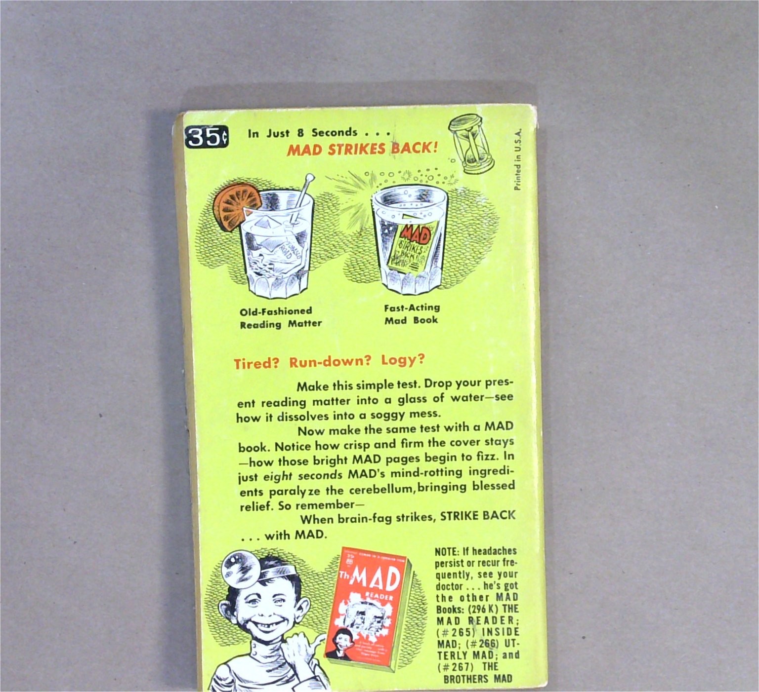MAD STRIKES BACK! MAD Magazine 1959 Ballantine Books Humor Vintage Comic