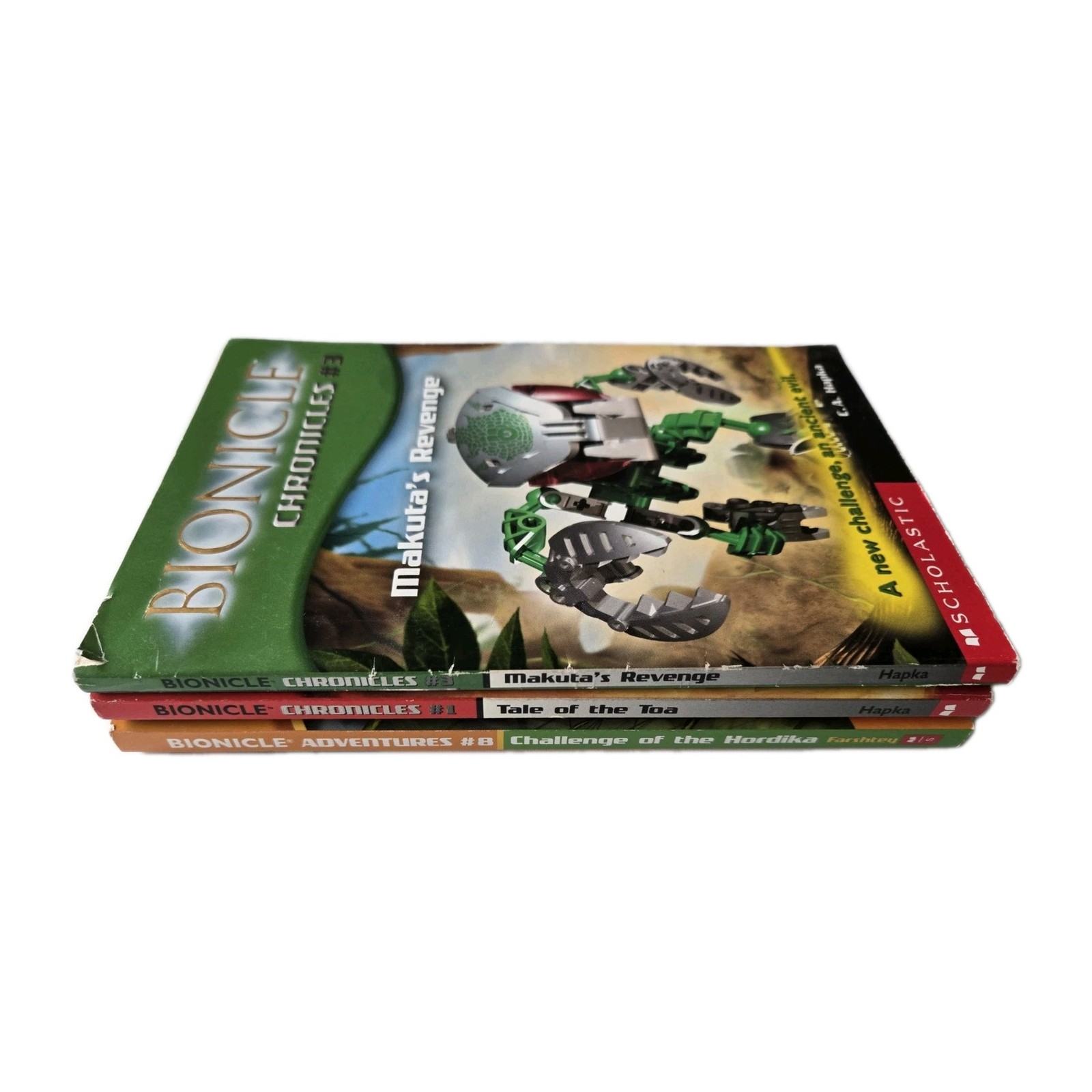 8 Bionicle Pb Book Lot Adventures # 1 2 3 8, Chronicles # 1 3 4, Mask Of Light