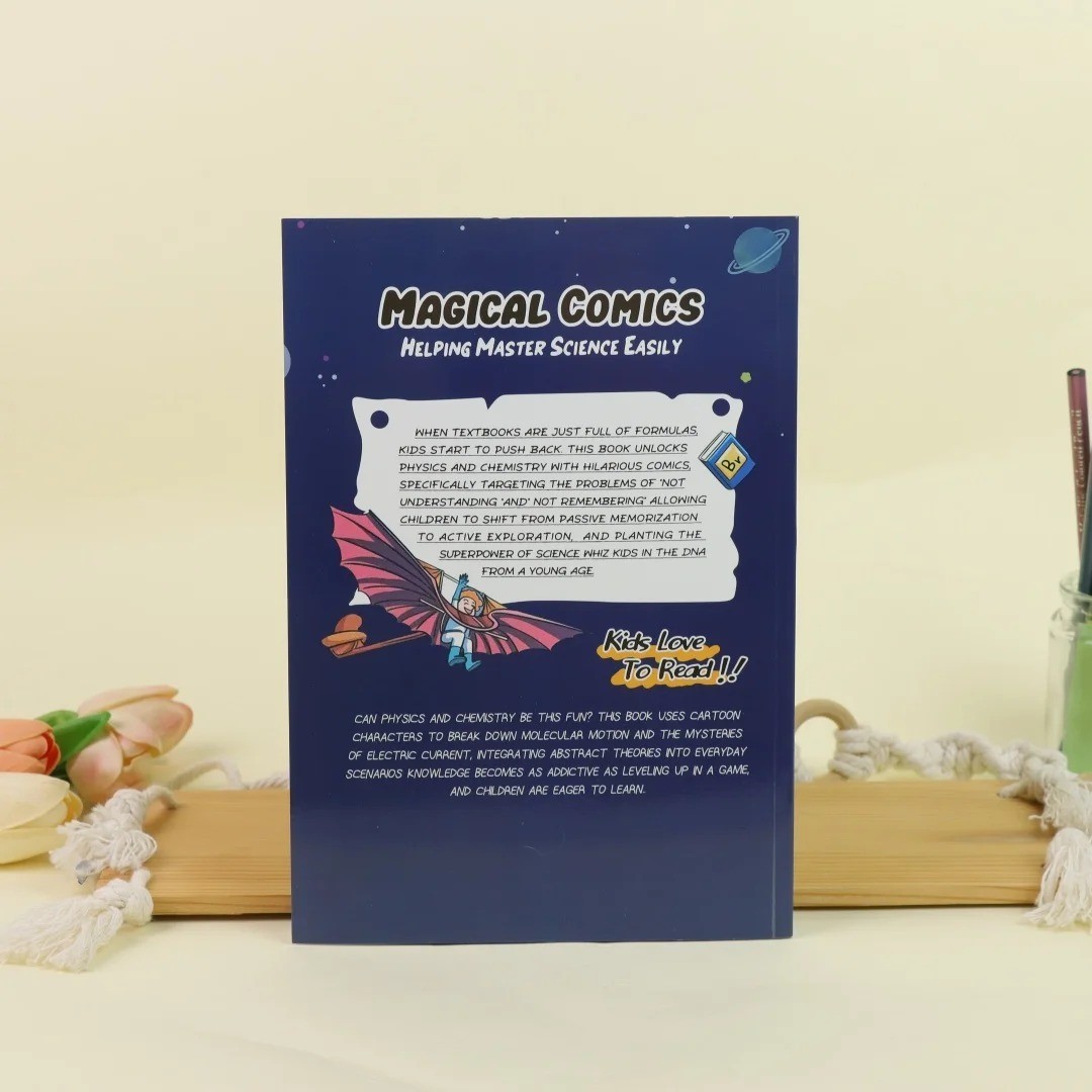 Physics & Chemistry Comic Science Book for Kids – Fun STEM Learning Gift