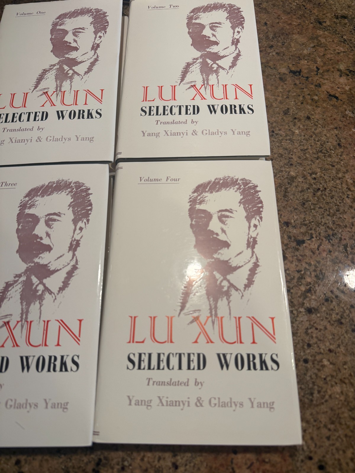 Lu Xun Selected Works 4-Volume Box Set Foreign Language Press 1980 Slipcase