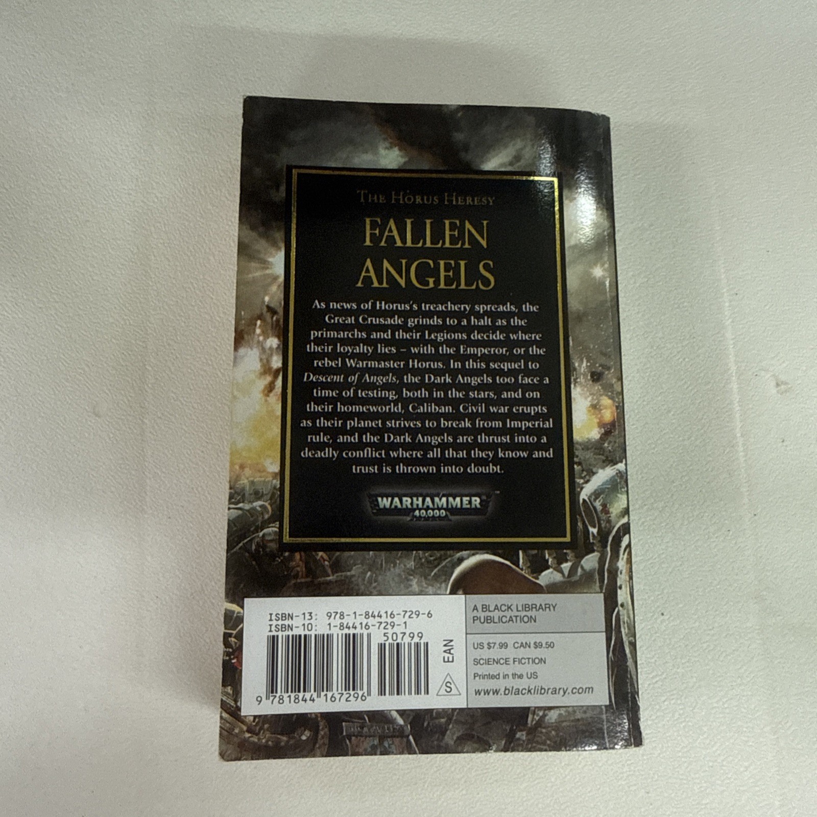 Warhammer 40k Fallen Angels by Mike Lee Horus Heresy 2009