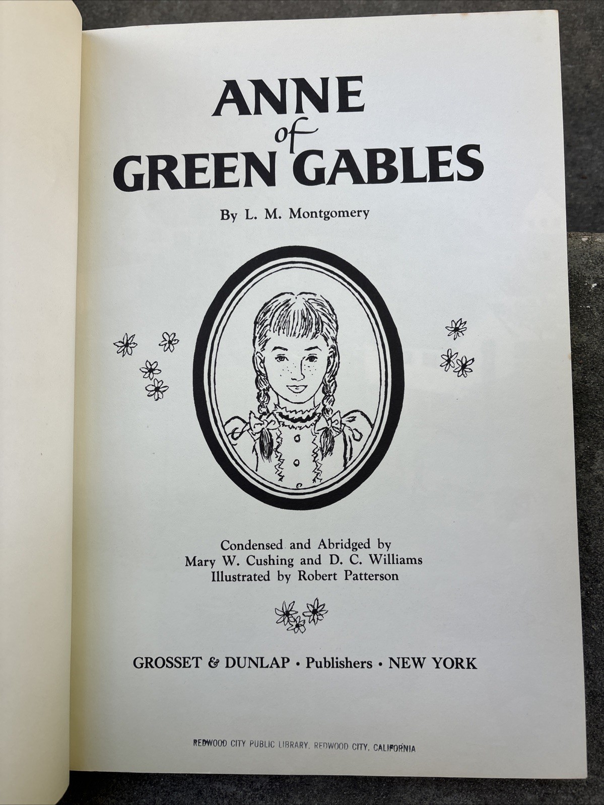 Anne of Green Gables, 1961 Abridged Edition (Cushing/Williams) Grosset & Dunlap