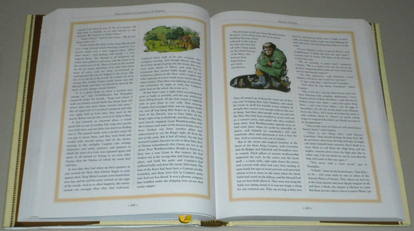 THE COMPLETE CHRONICLES OF NARNIA BY C.S. LEWIS 2000 HARDCOVER 22CM X 29CM