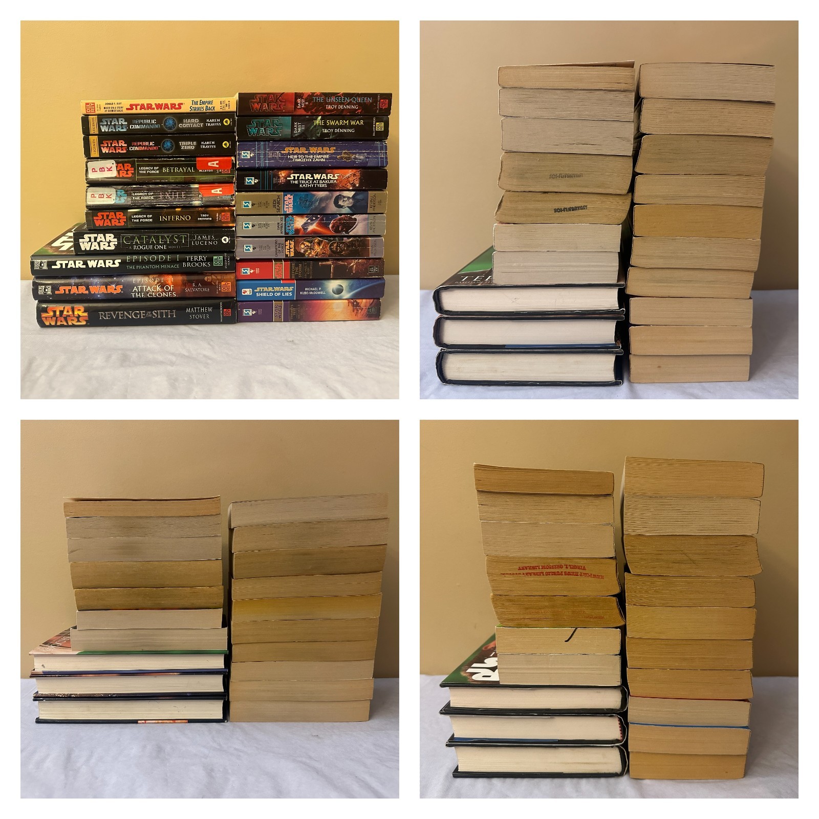 20 Star Wars Series Books / Jedi Academy, Black Fleet Crisis, Republic Commando