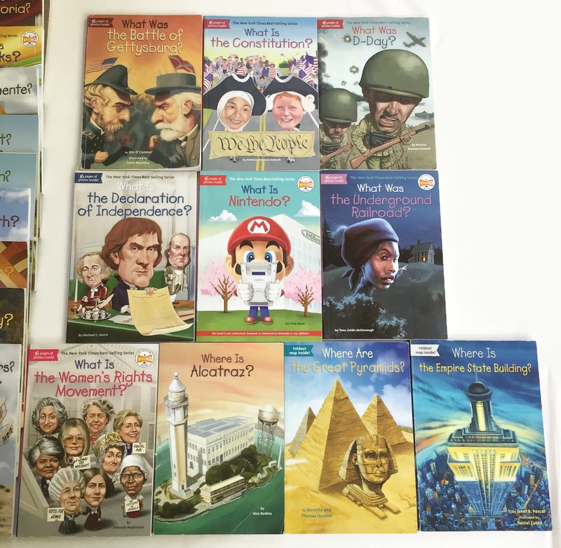 Who Was? What Is? Where Is? Book Lot 47 History Biography Paperbacks No Repeats