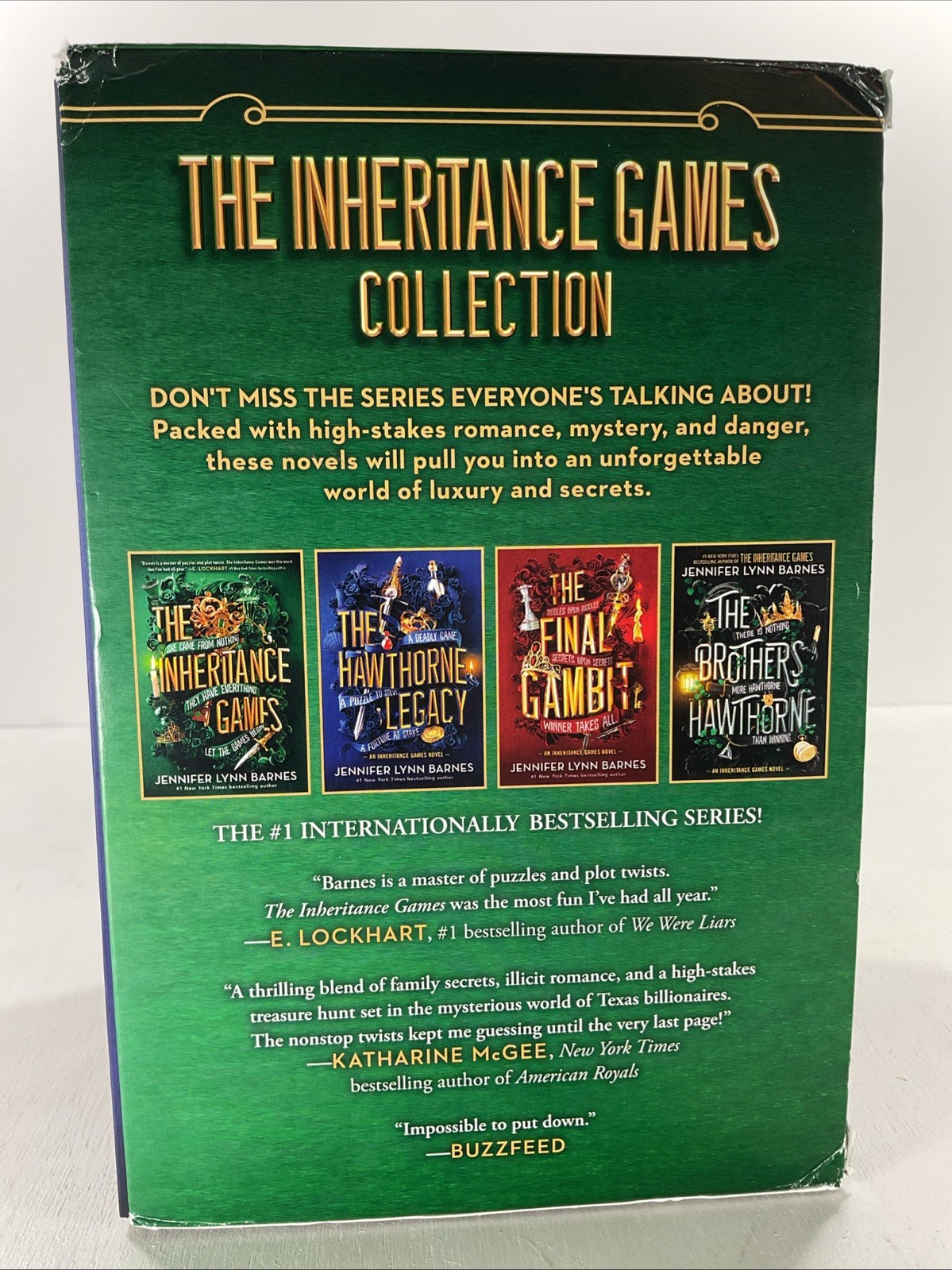 Inheritance Games Fantasy Collection Lot of 4 PB by Jennifer Lynn Barnes Box Set