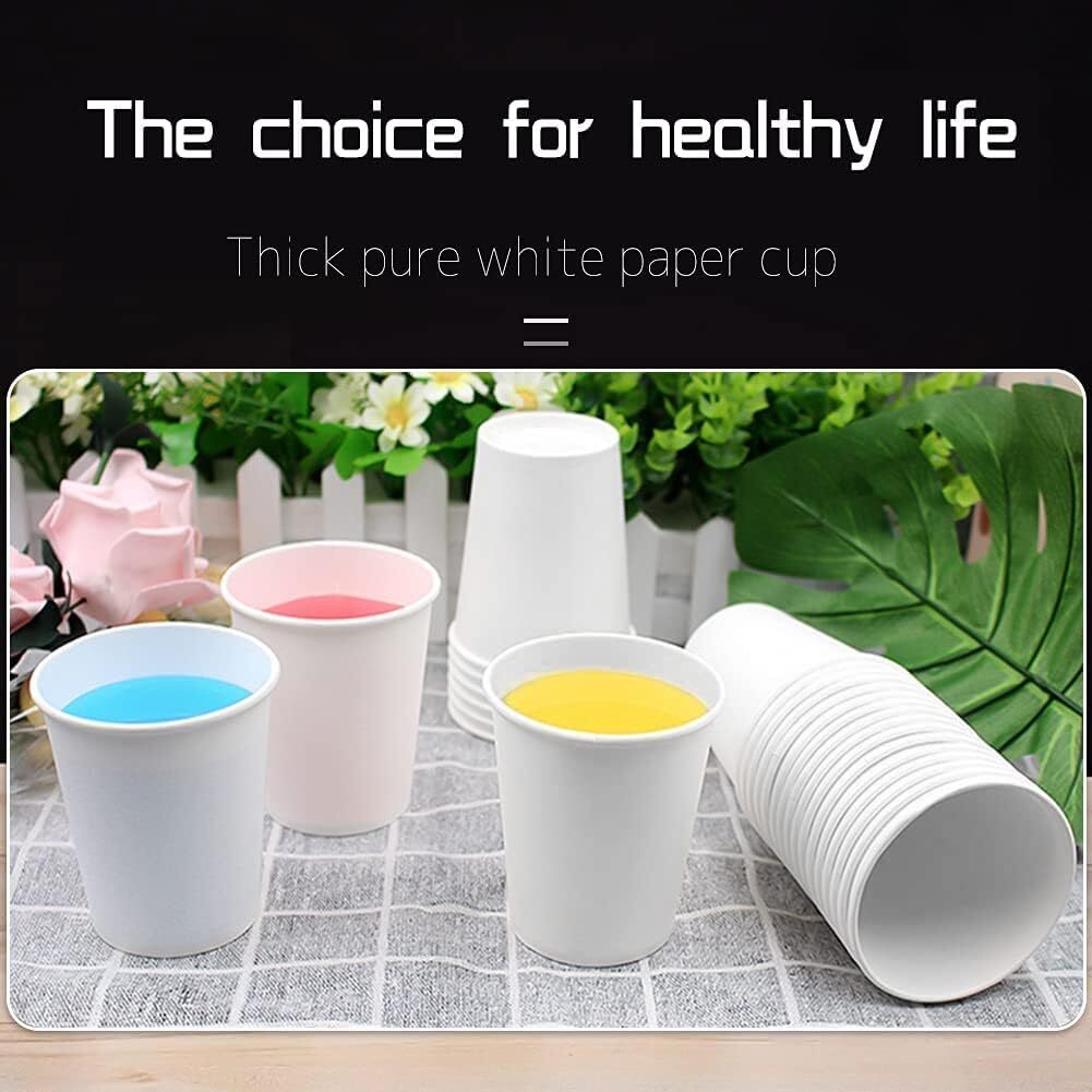 300 Pack 3oz White Paper Cups, Bathroom Cups 300 Count (Pack of 1),