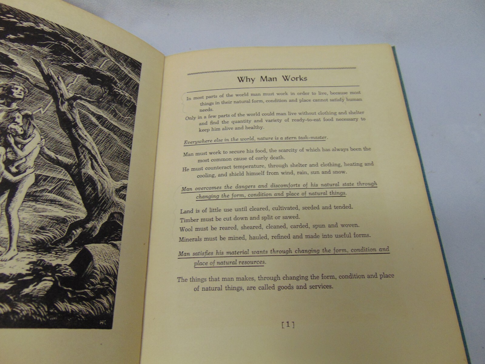 1944 First Printing “How We Live” hard cover book Clark Stanton Rimanoczy 38 pgs