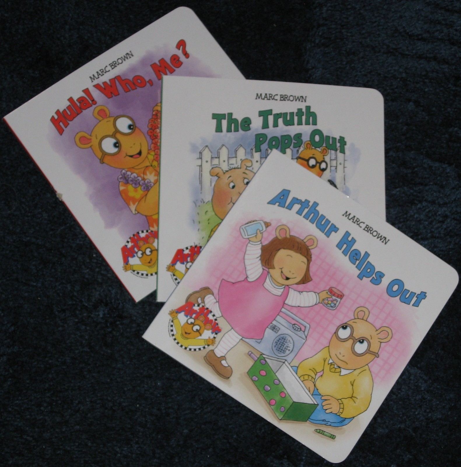 3 NEW PBS ARTHUR Baby Toddler Board Books Free Ship !