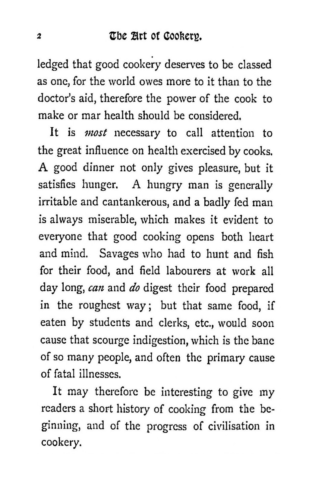 1898 The Art Of Cookery Past And Present 194 Pages