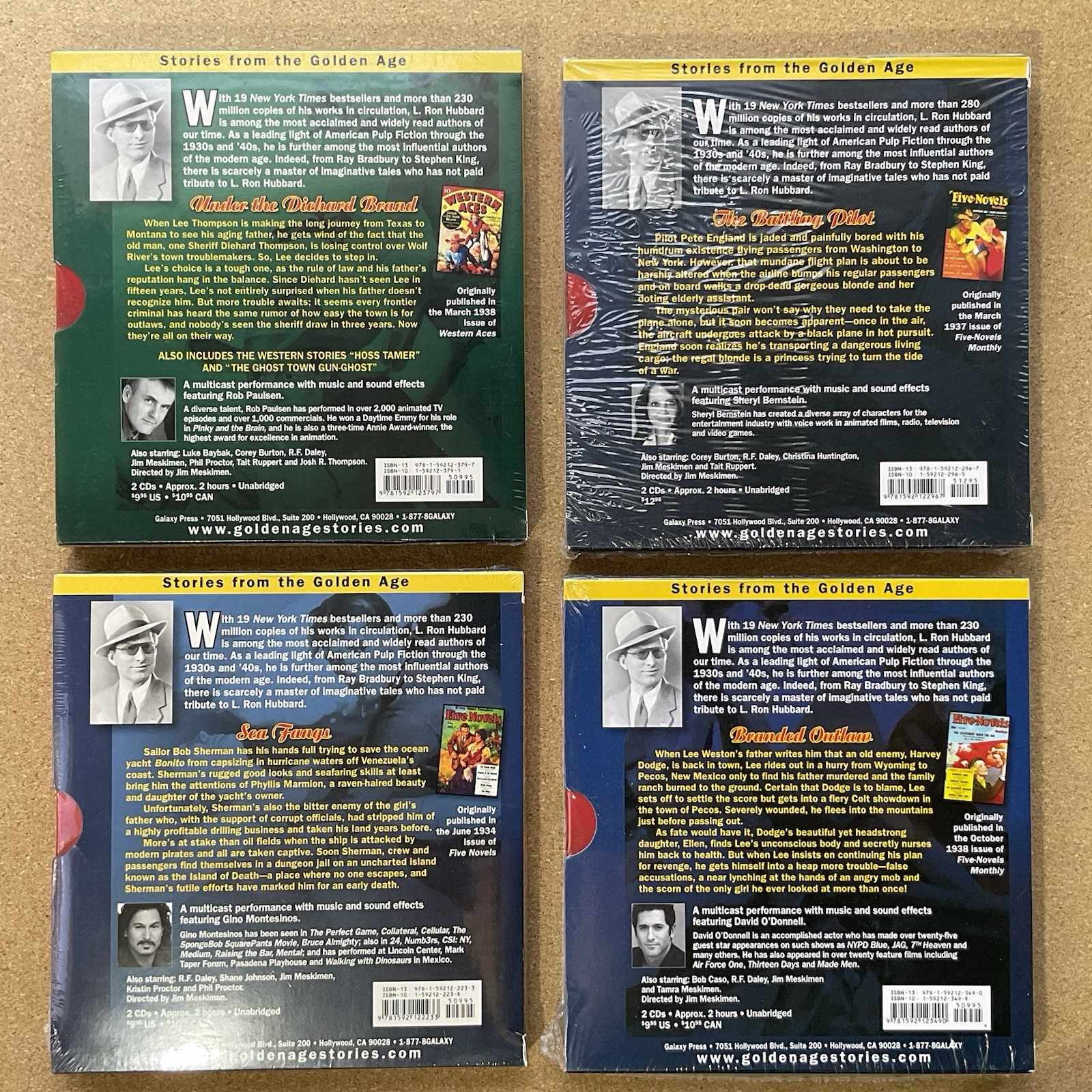 L Ron Hubbard “Stories From the Golden Age”, 10x Audiobook CD Set NEW Sealed