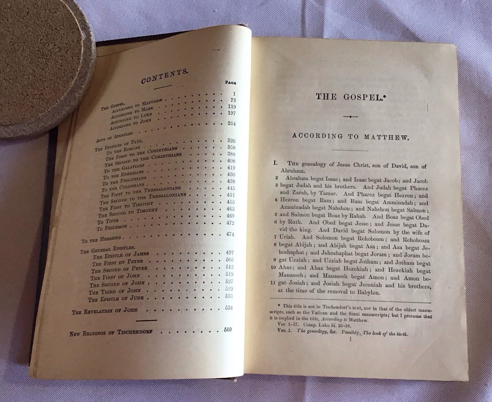 New Testament: Translated From the Greek Text of Tischendorf, by George R Noyes