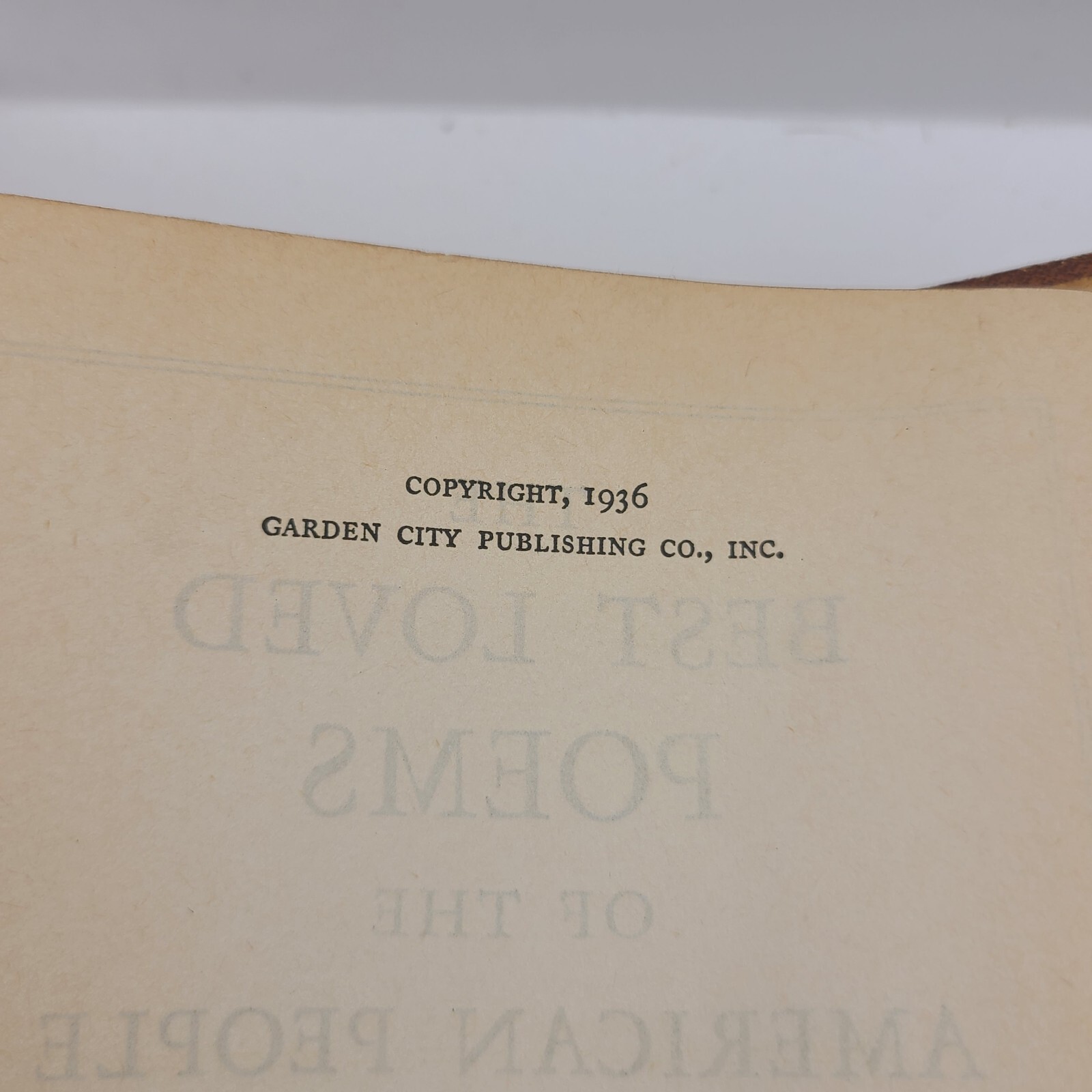 Hazel Felleman Best Loved Poems of Yhe American People 1936 Hardcover Ornate