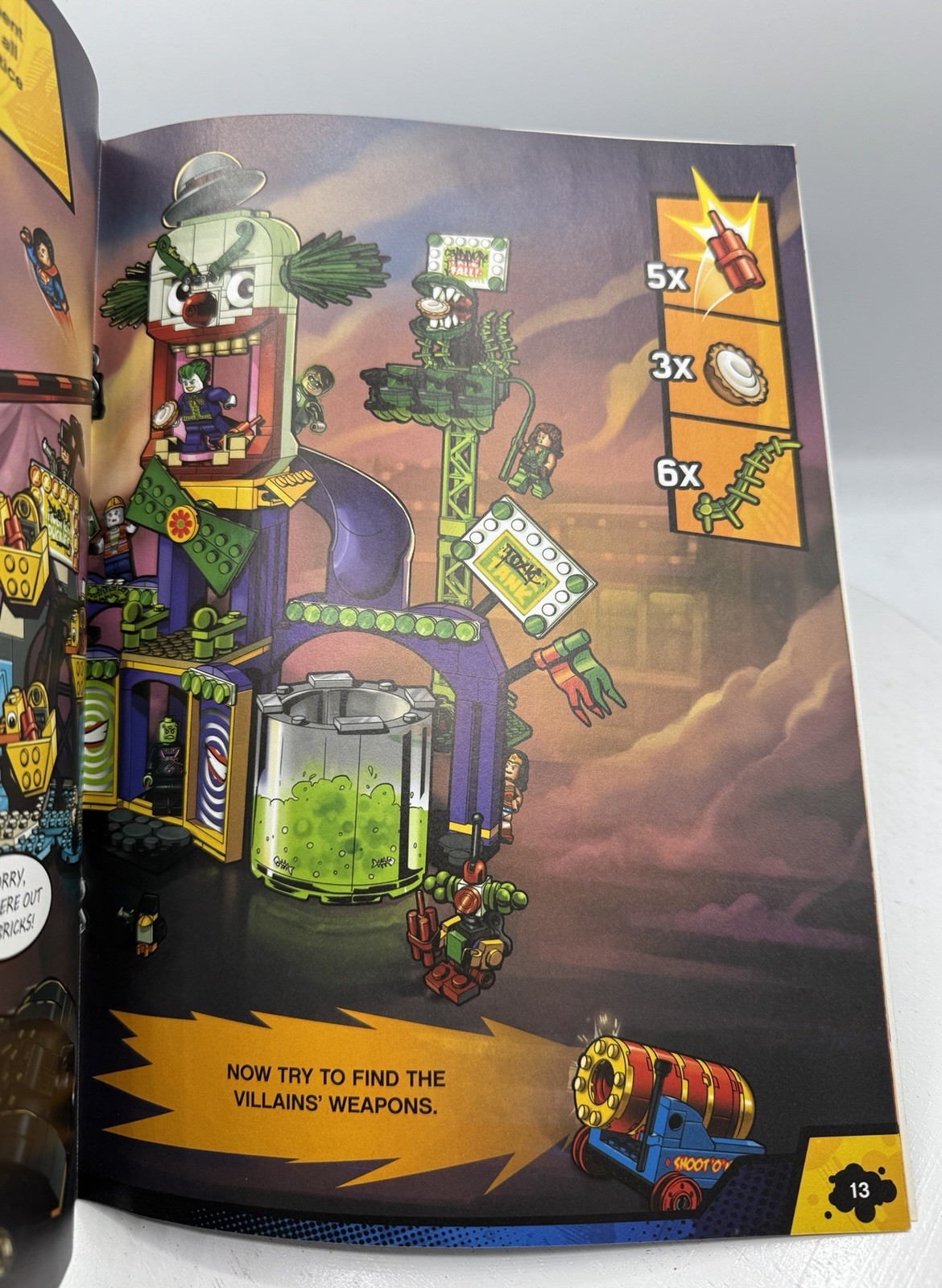 LEGO DC Comics Super Heroes Batman Vs The Joker Activity Book Minifigure Kids PB