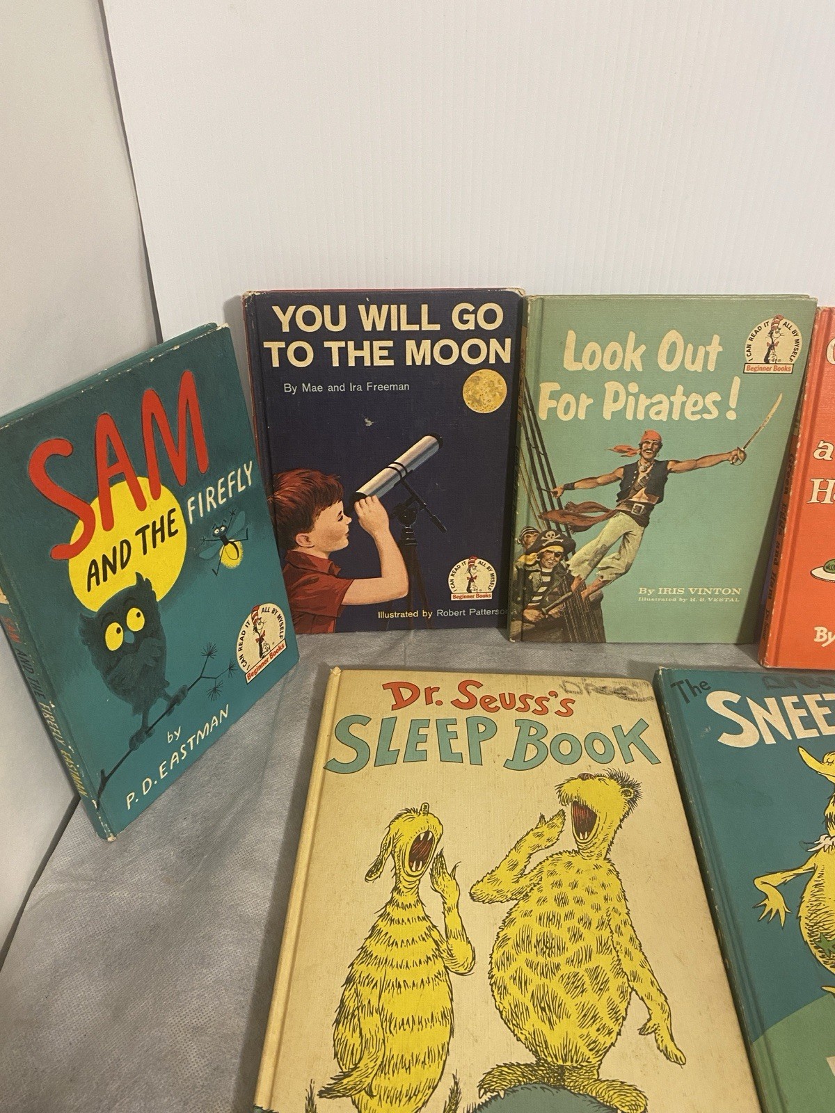 Lot of 8 Vintage Dr Seuss Books 50s-60s Varied Titles Two Large Versions READ