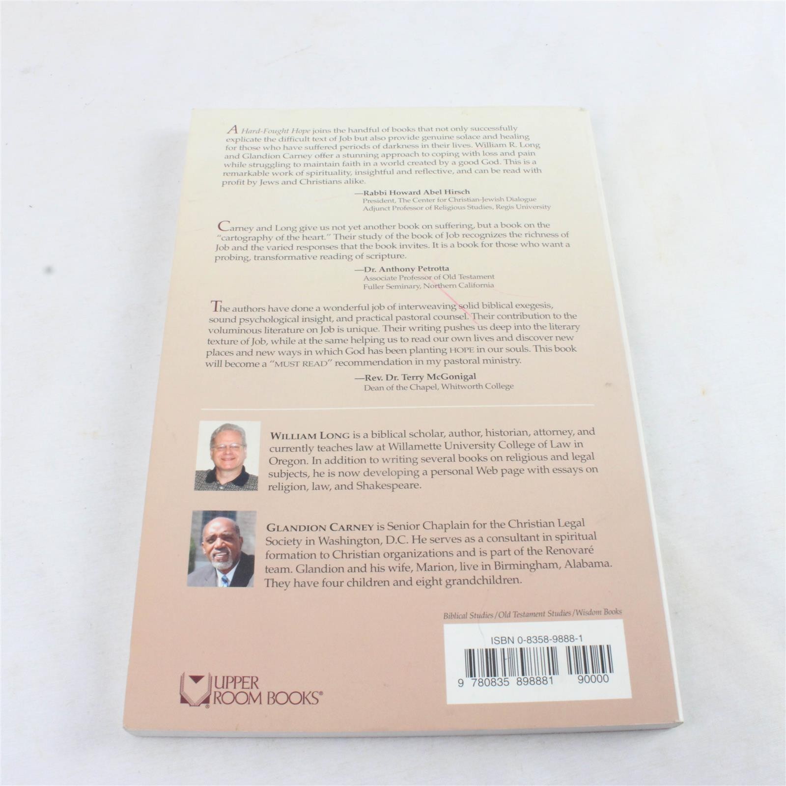 A Hard-Fought Hope: Journeying with Job Through Mystery by William R. Long
