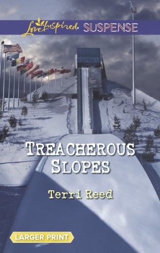 TREACHEROUS SLOPES (LOVE INSPIRED LP SUSPENSE) By Terri Reed Excellent Condition