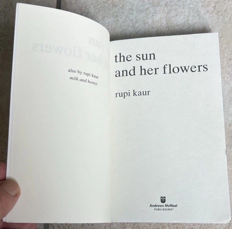 THE SUN AND HER FLOWERS BY RUPI KAUR