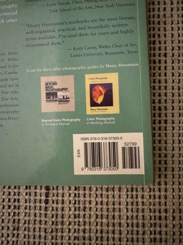 Black & White Photography A Basic Manual Henry Horenstein 3rd Edition Revised