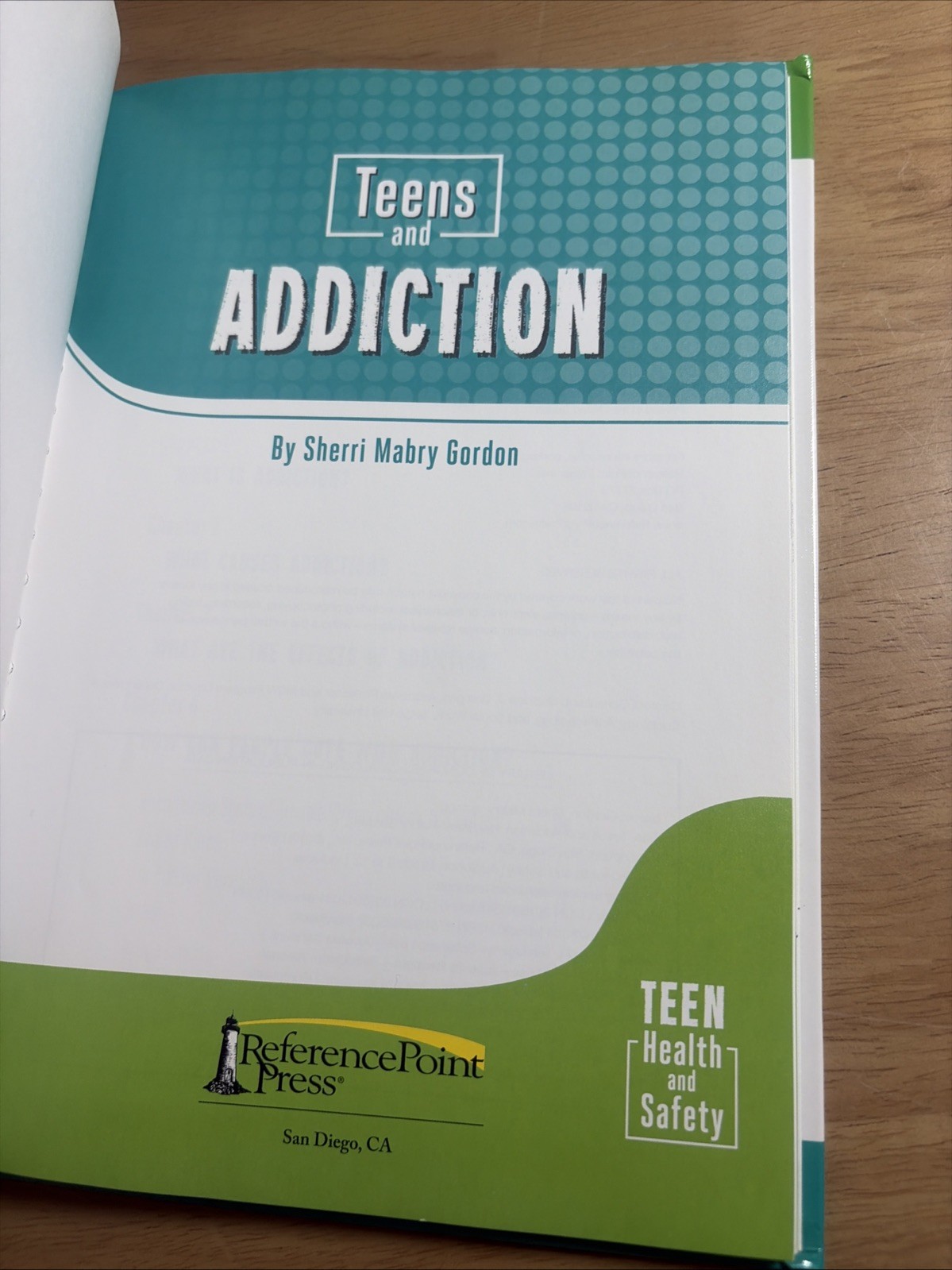 Teens and Addiction Sherri Mabry Gordon 2019 Teen Drug Abuse Health ExLibrary