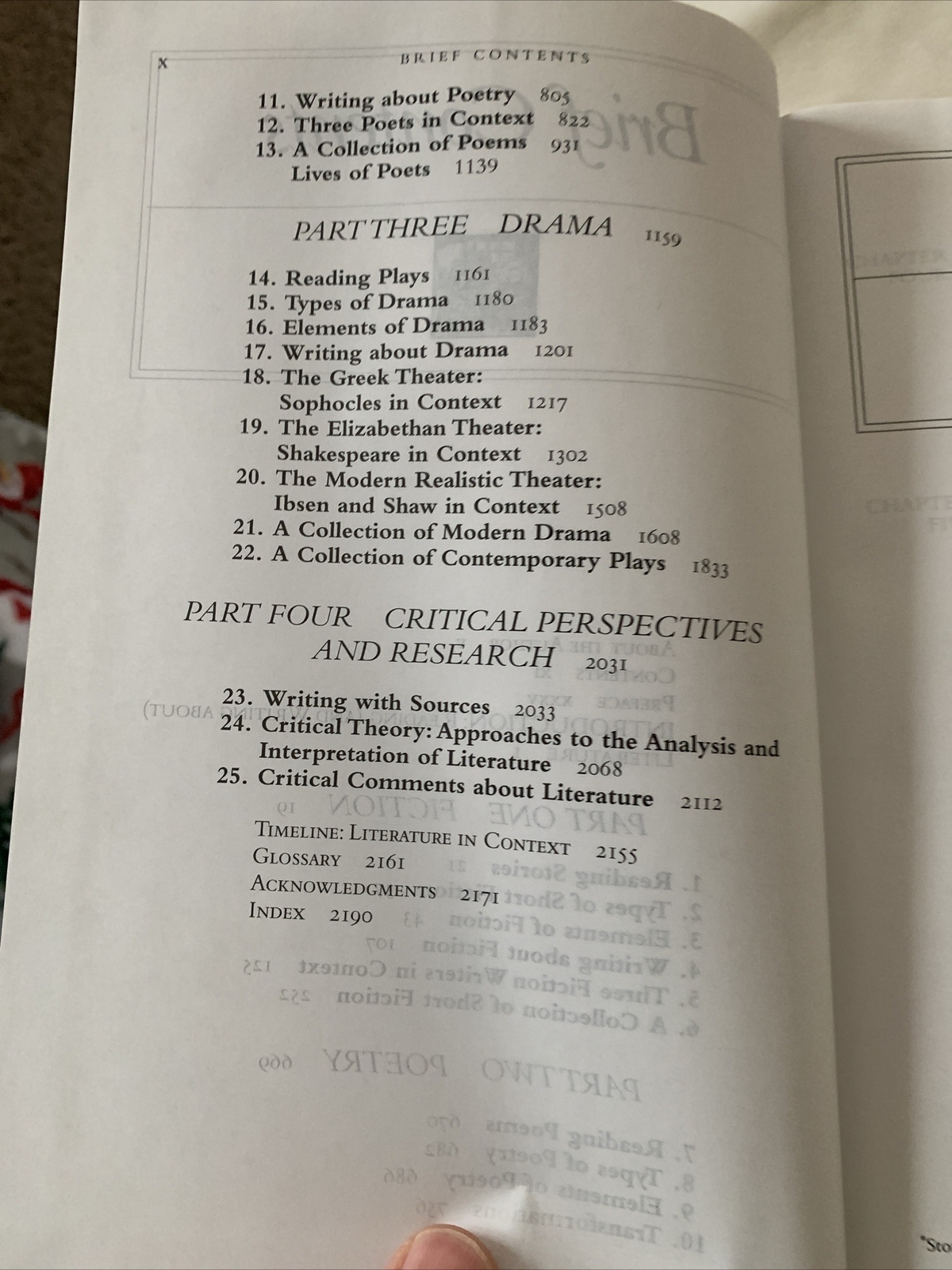 Literature Reading Fiction, Poetry and Drama 5th edition Roberty Diyanni