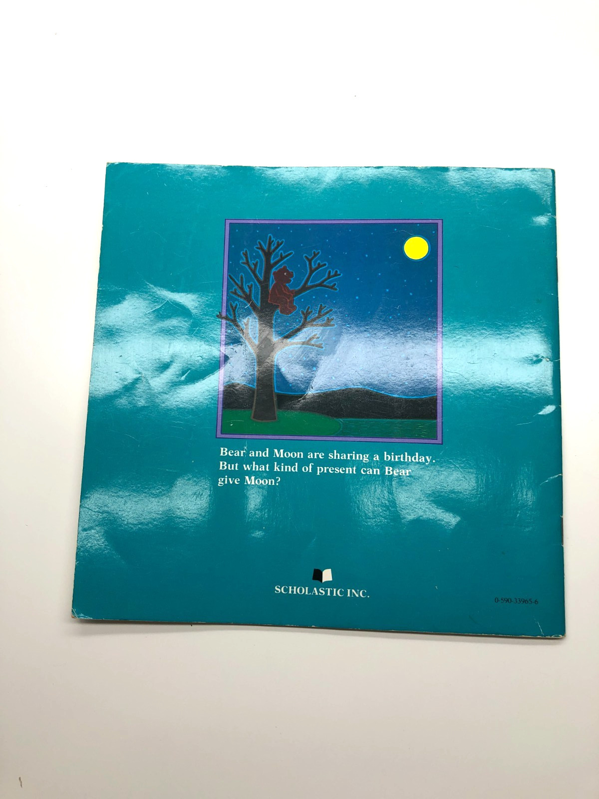1982 Happy Birthday Moon Frank Asch Story Book Kids Vintage Scholastic