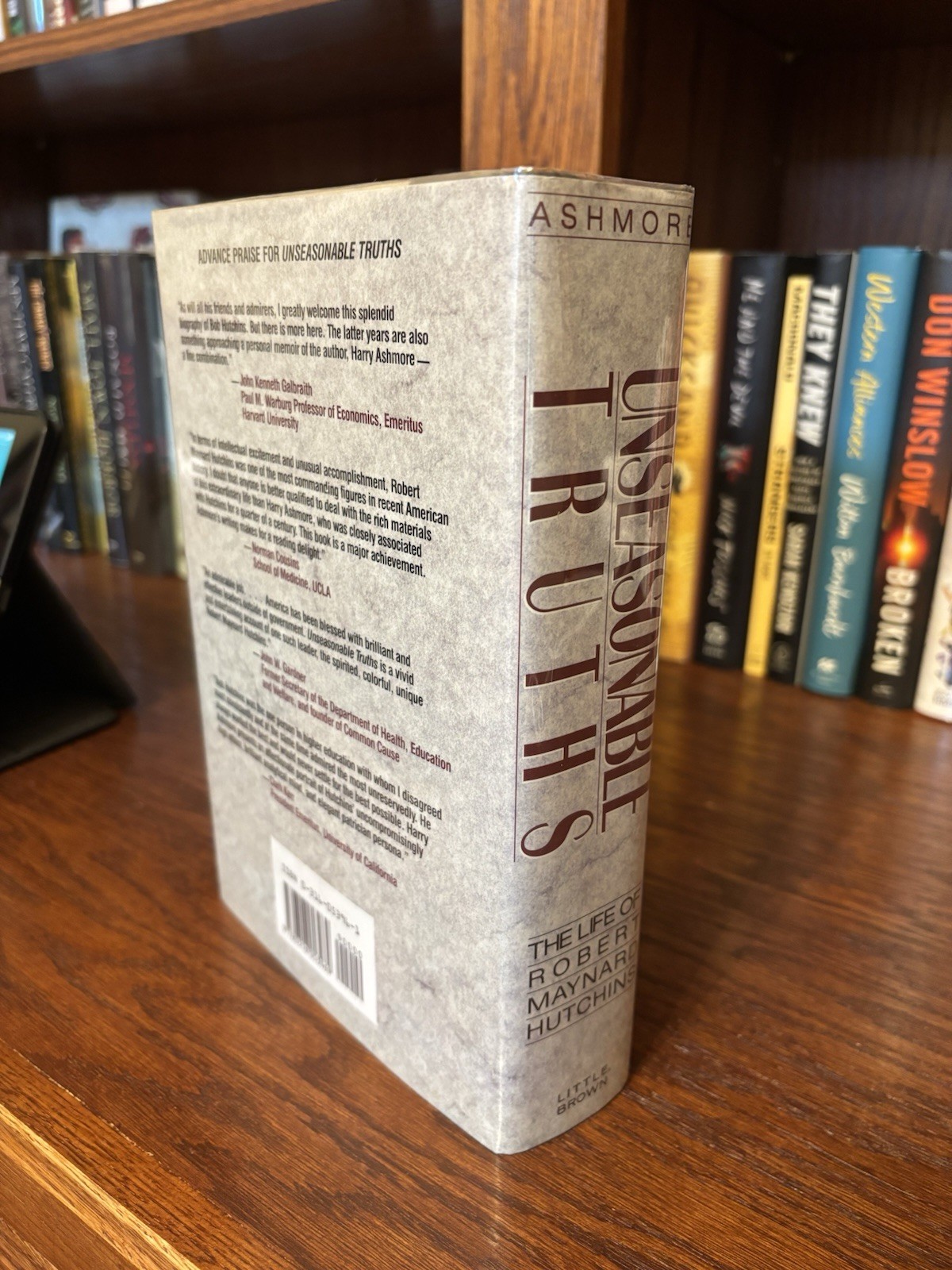 Unreasonable Truths. Harry Ashmore. 1st HC Ptg. LB 1989 Near Fine