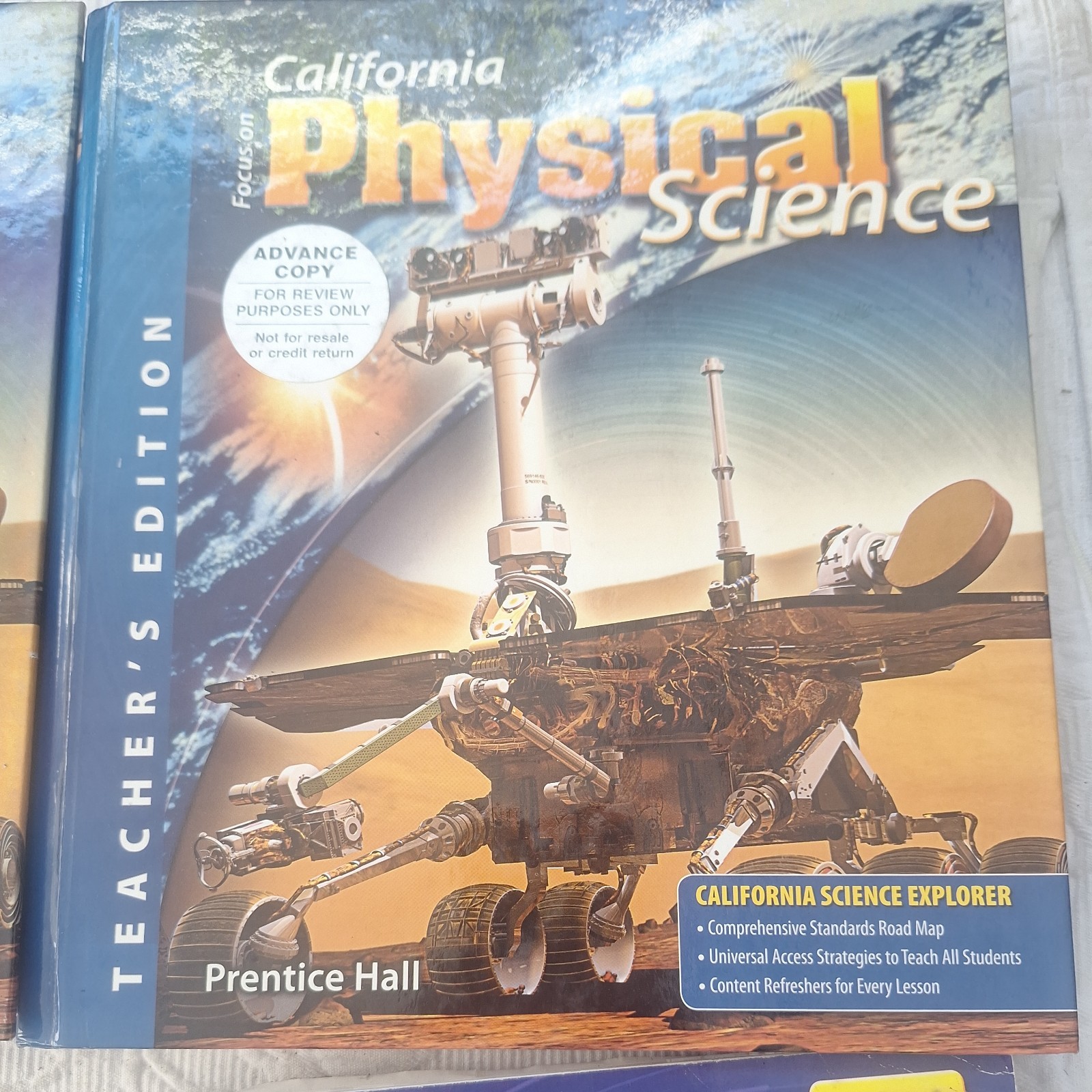 Prentice Hall Focus on California Physical Science Homeschool Kit 10 Items + CD