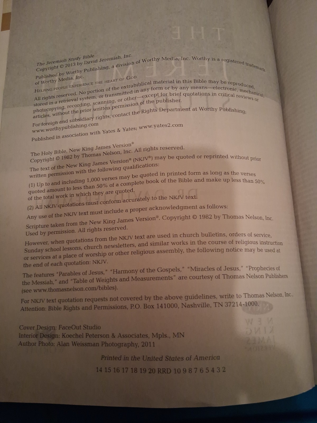 Jeremiah Study Bible, NKJV: Jacketed Hardcover : What It Says. What It Means….